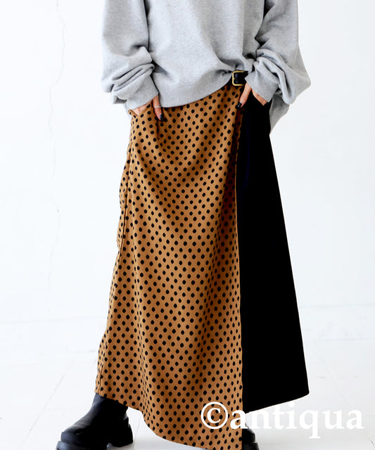 Dot Wrap Skirt Ladies