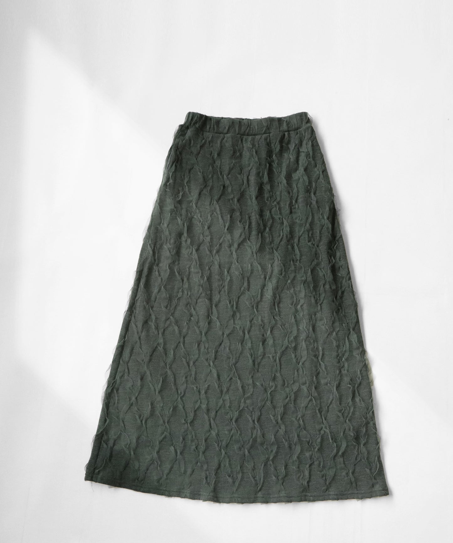 Tulle knit skirt Ladies