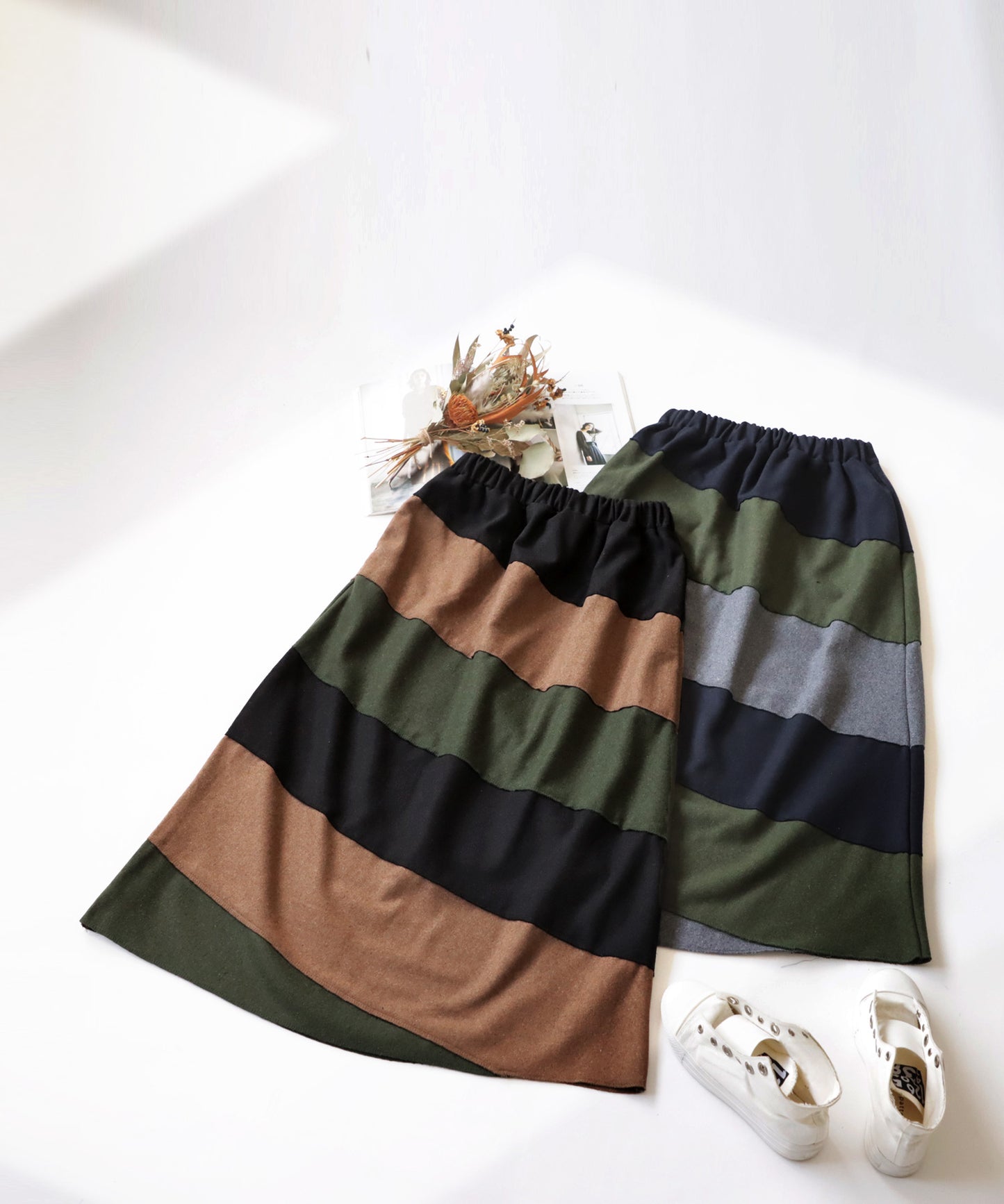 Bias Line Skirt Ladies