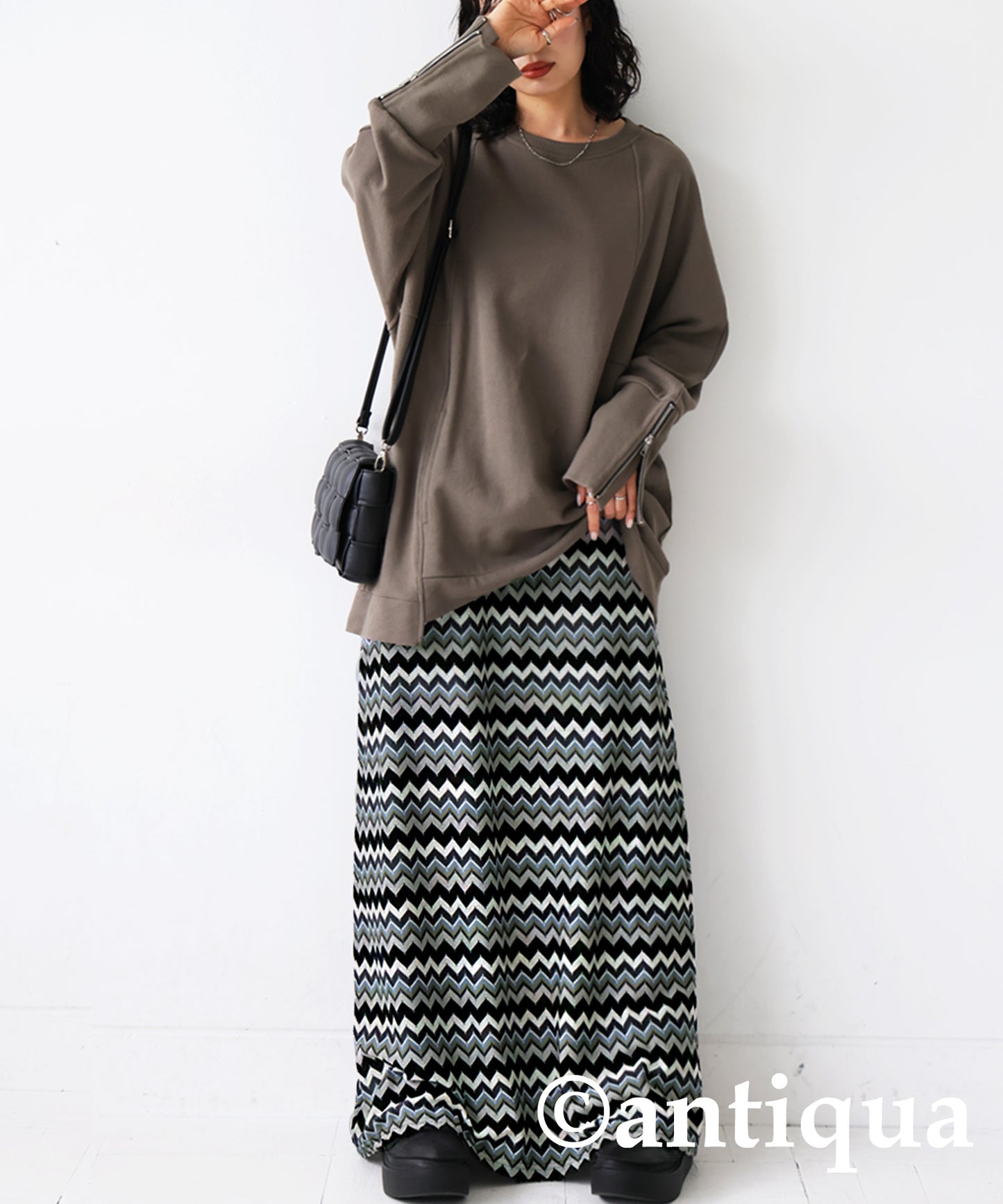 Border Knit Skirt Ladies