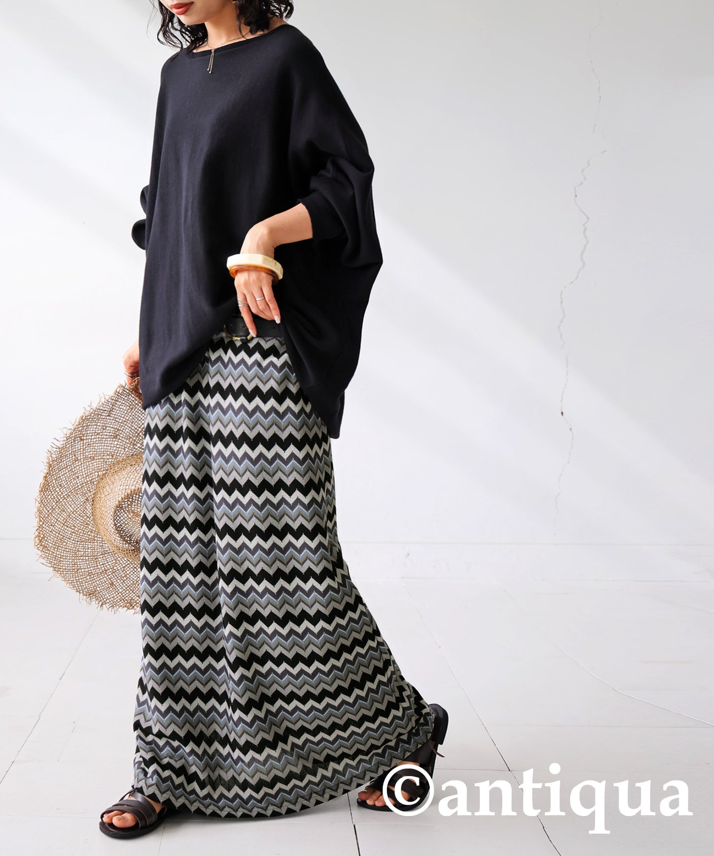 Border Knit Skirt Ladies