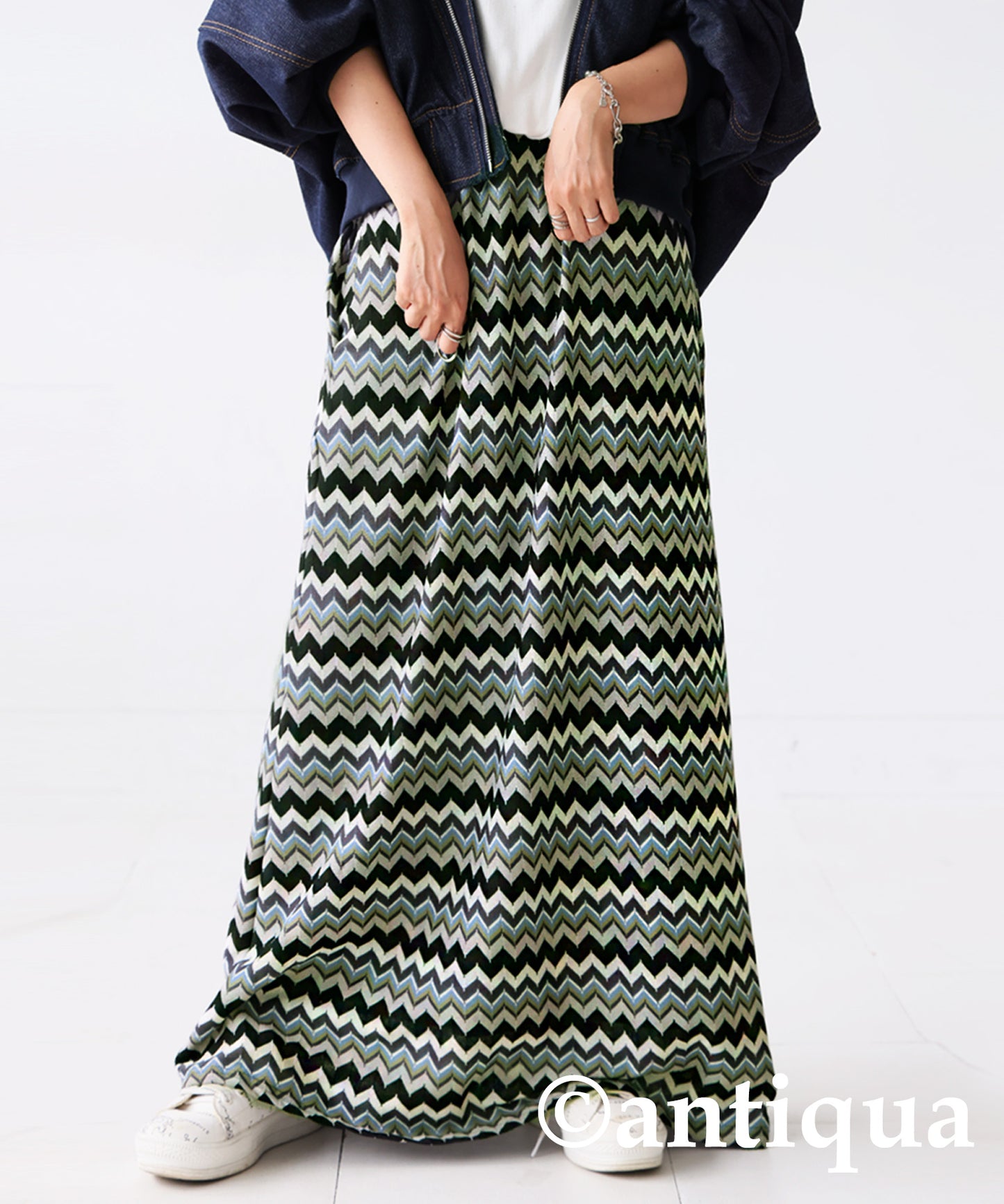 Border Knit Skirt Ladies