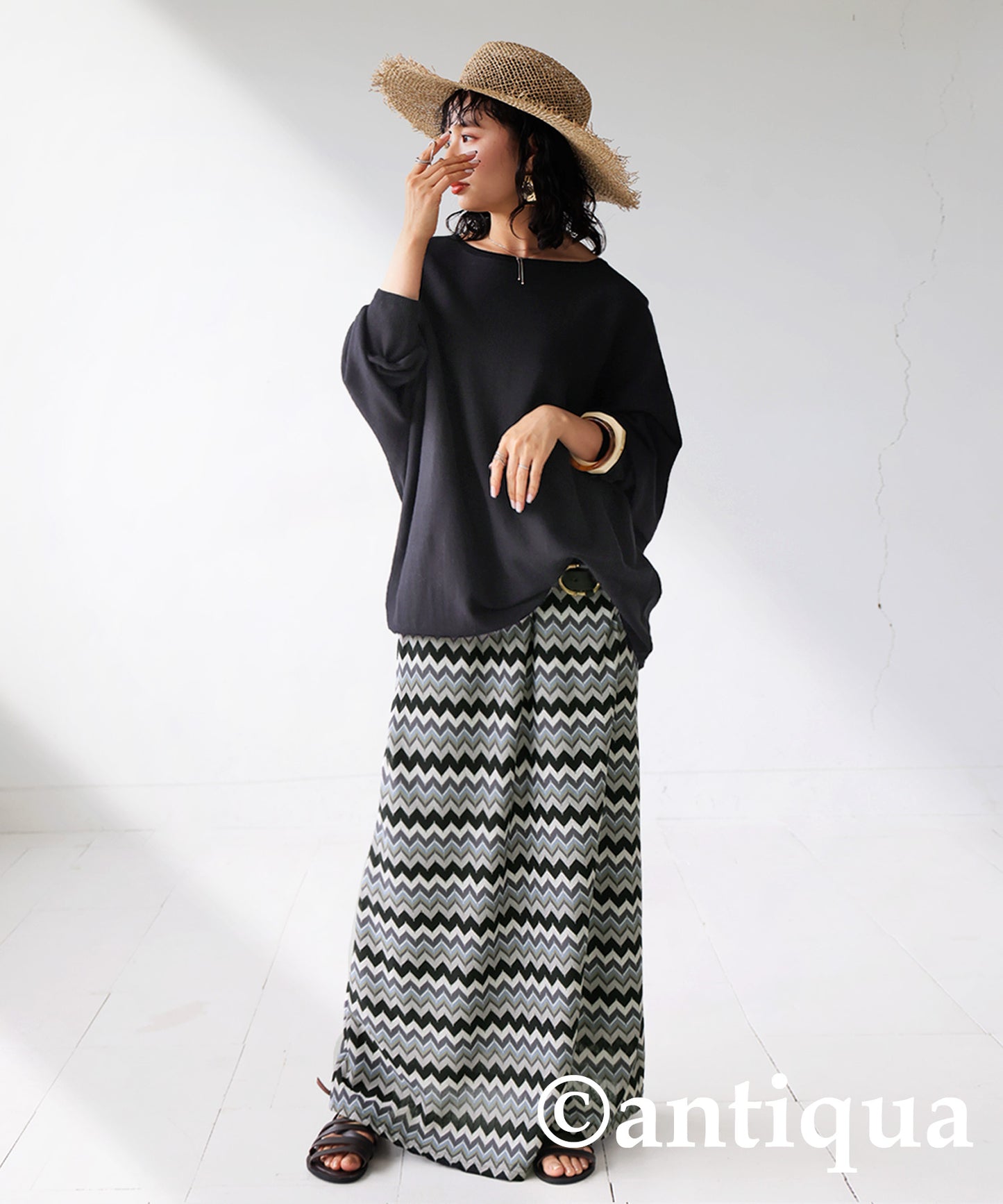 Border Knit Skirt Ladies