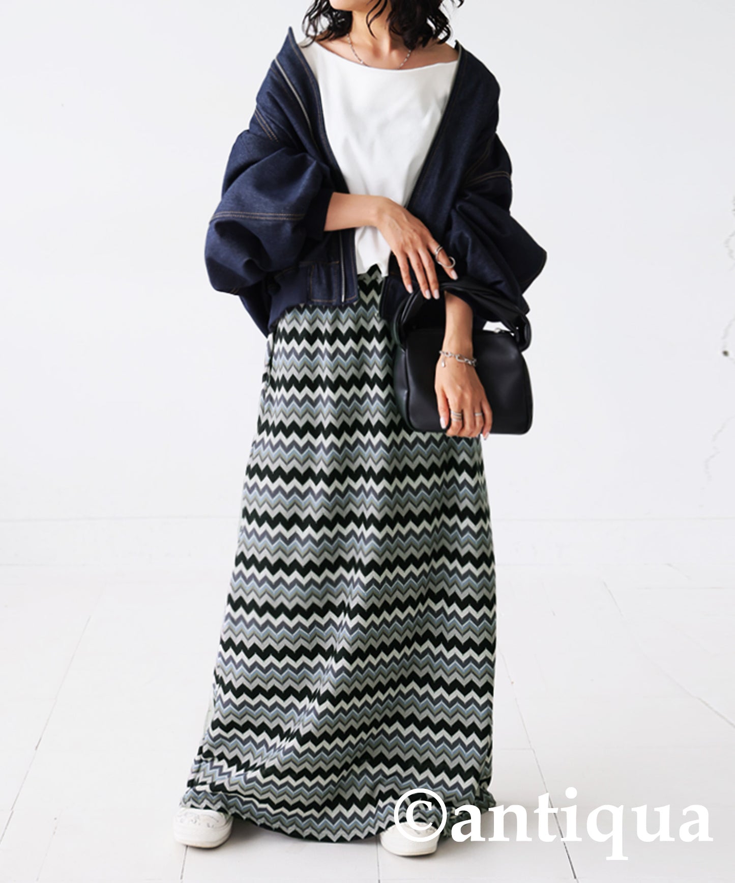 Border Knit Skirt Ladies