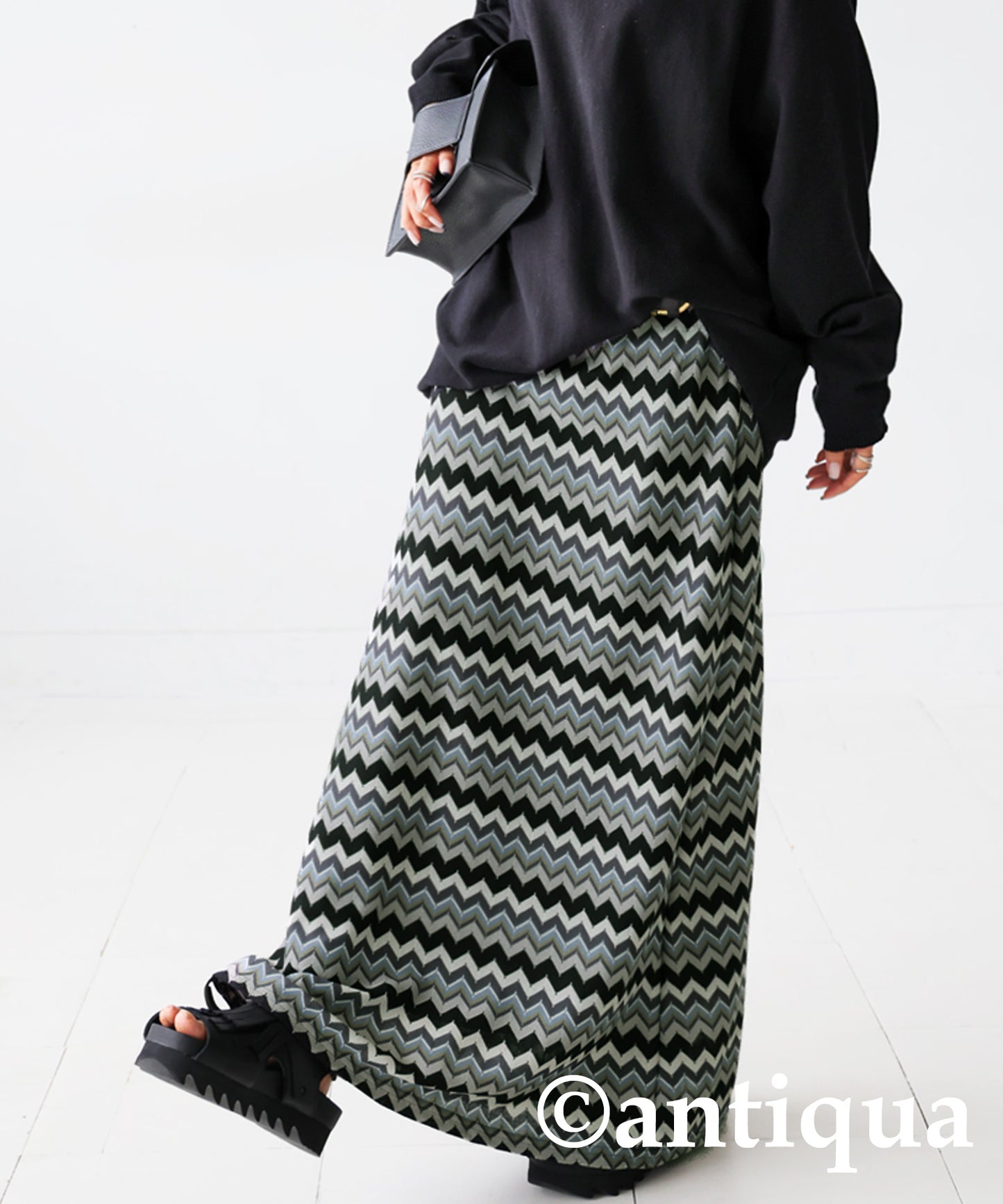 Border Knit Skirt Ladies