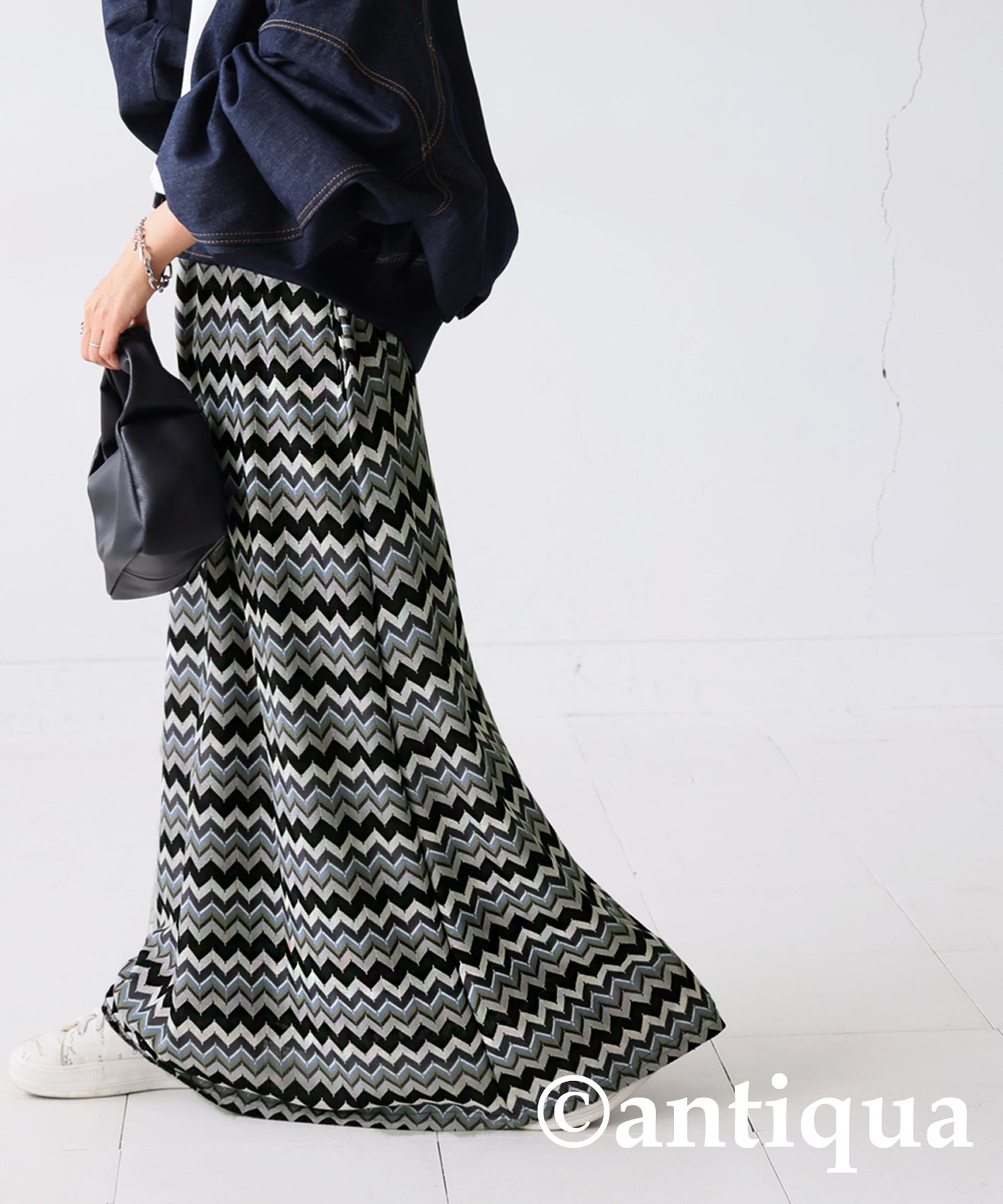 Border Knit Skirt Ladies