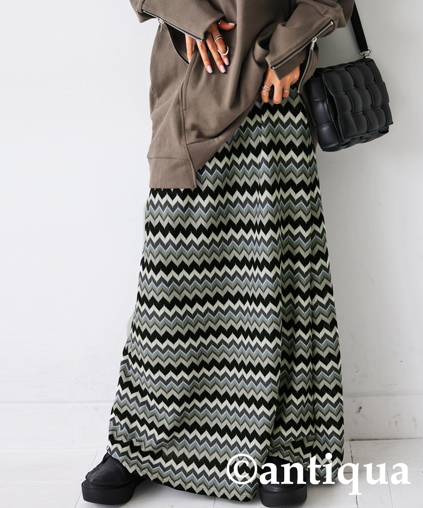 Border Knit Skirt Ladies