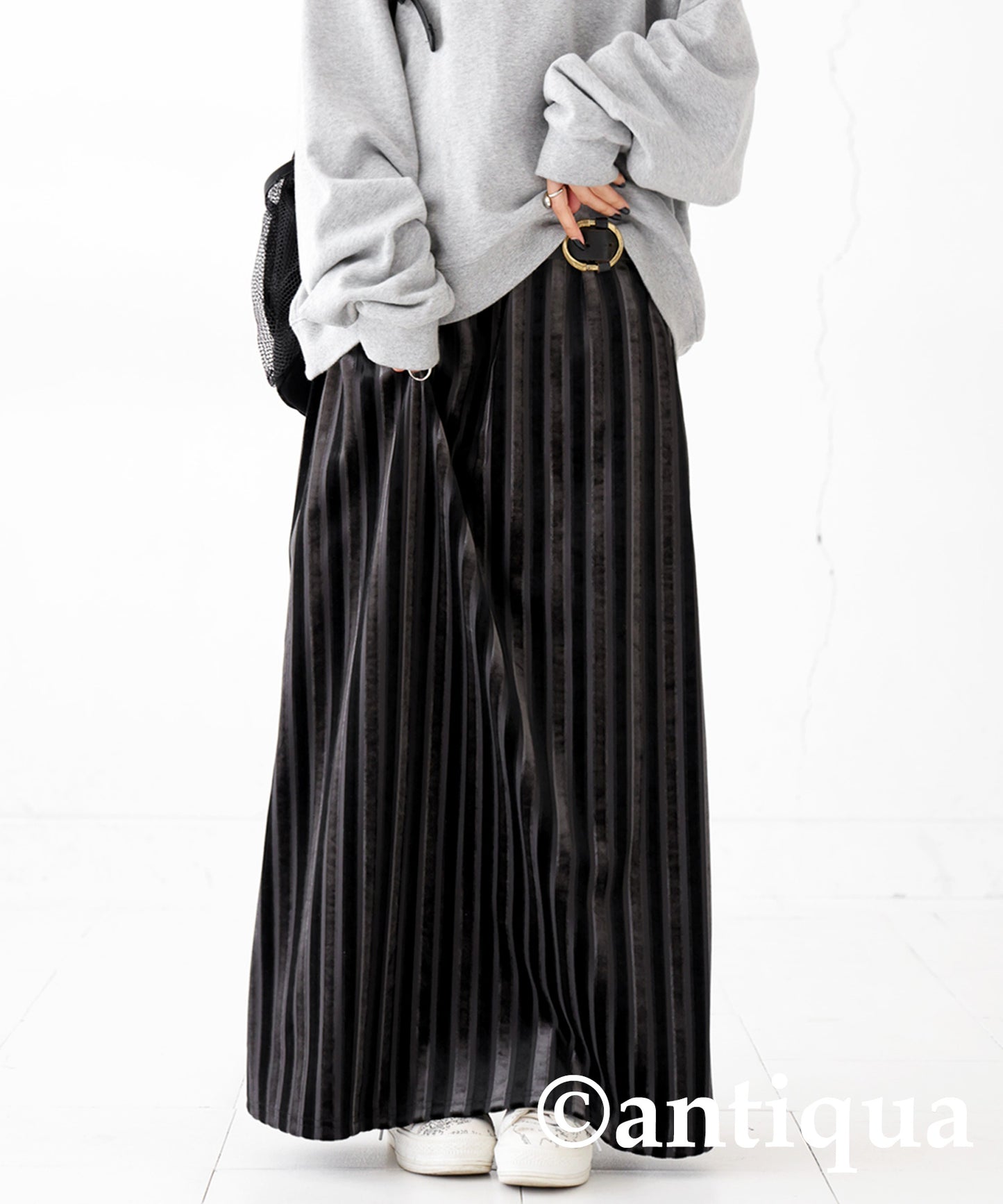 Velor Striped Skirt Ladies