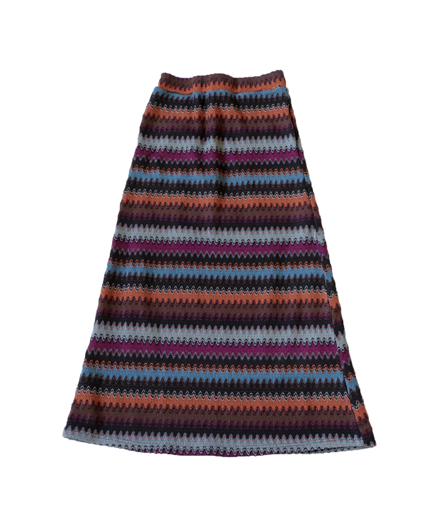 Stripe knitting skirt Ladies