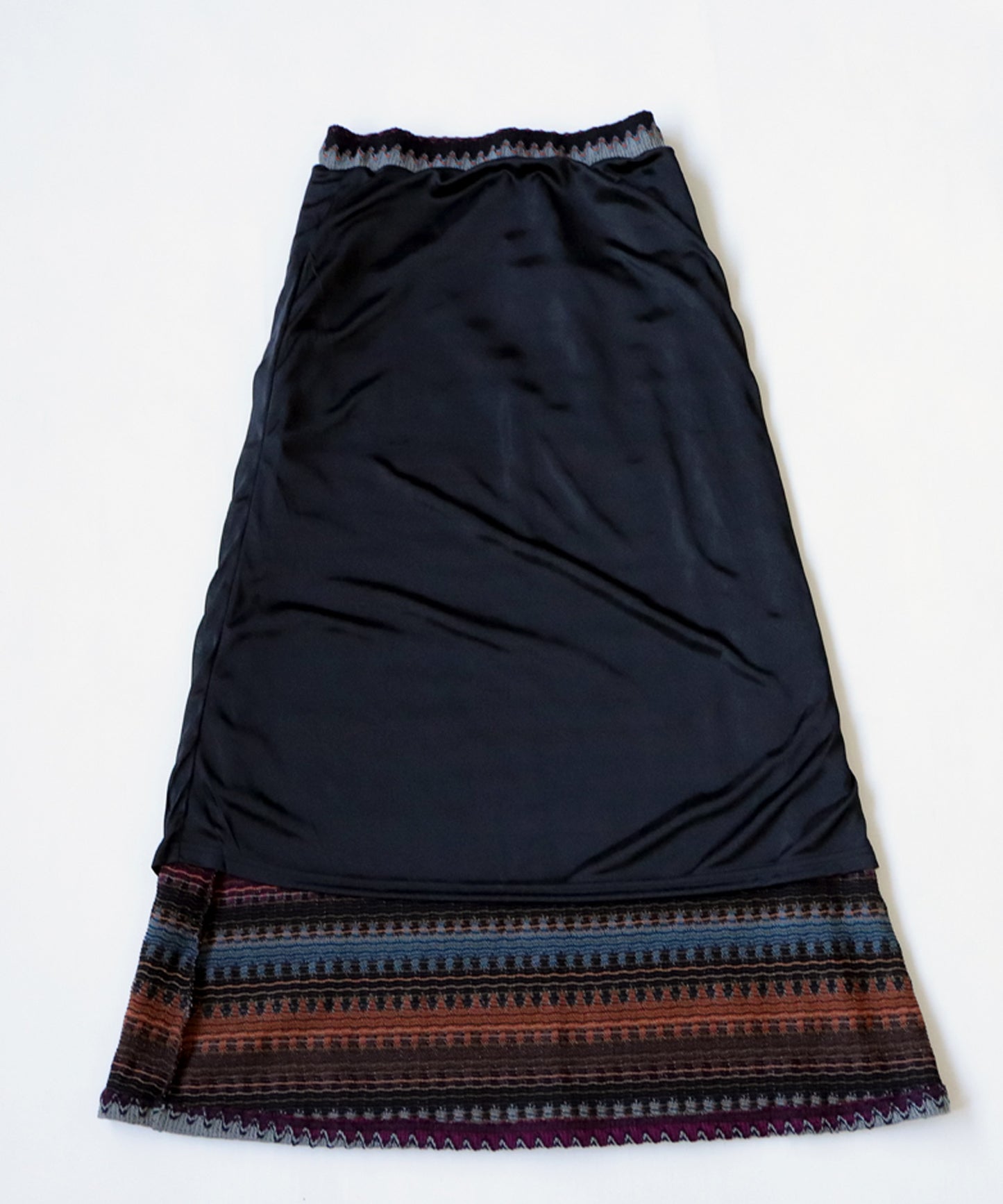 Stripe knitting skirt Ladies