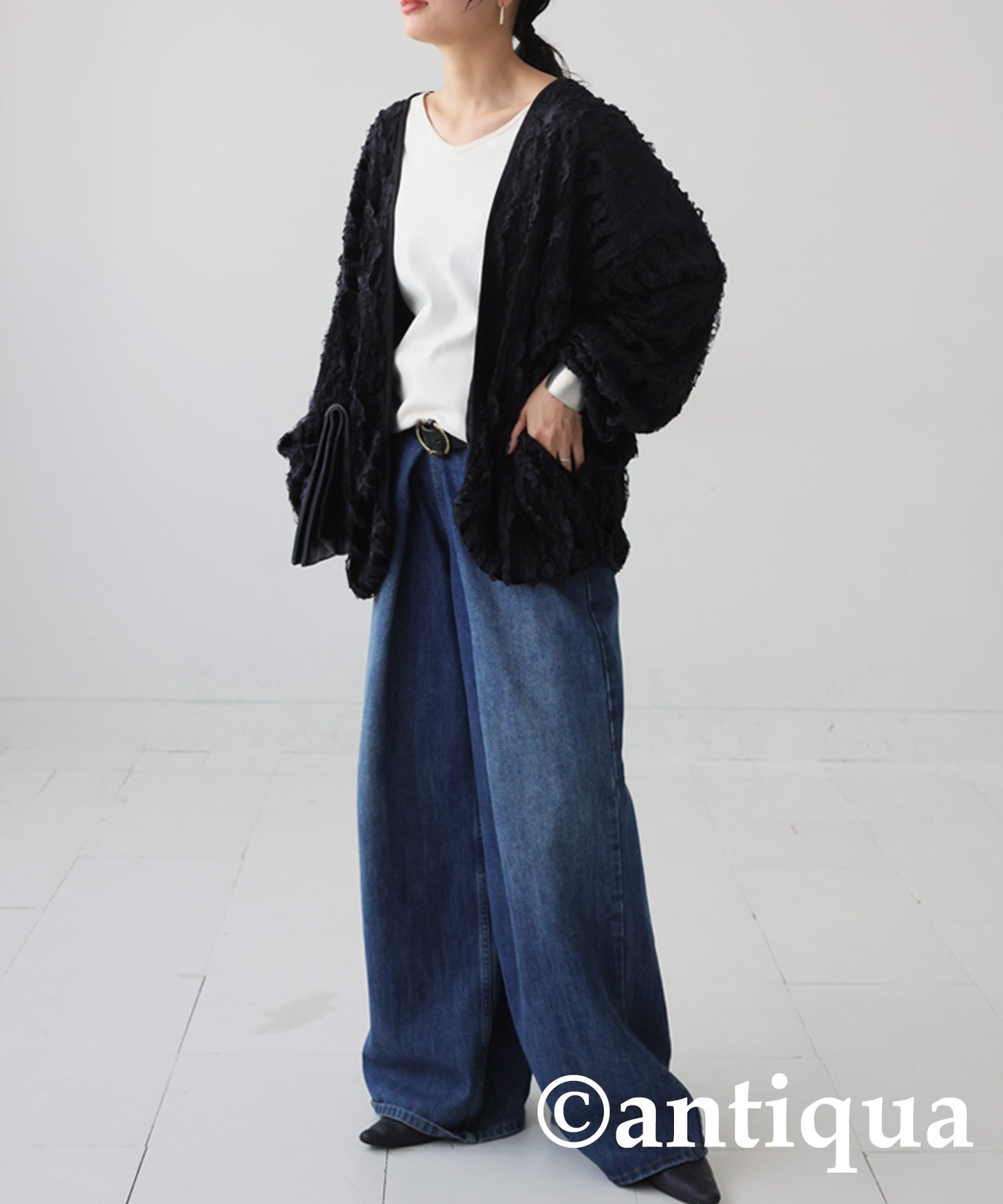 Lace Frill Cardigan Ladies