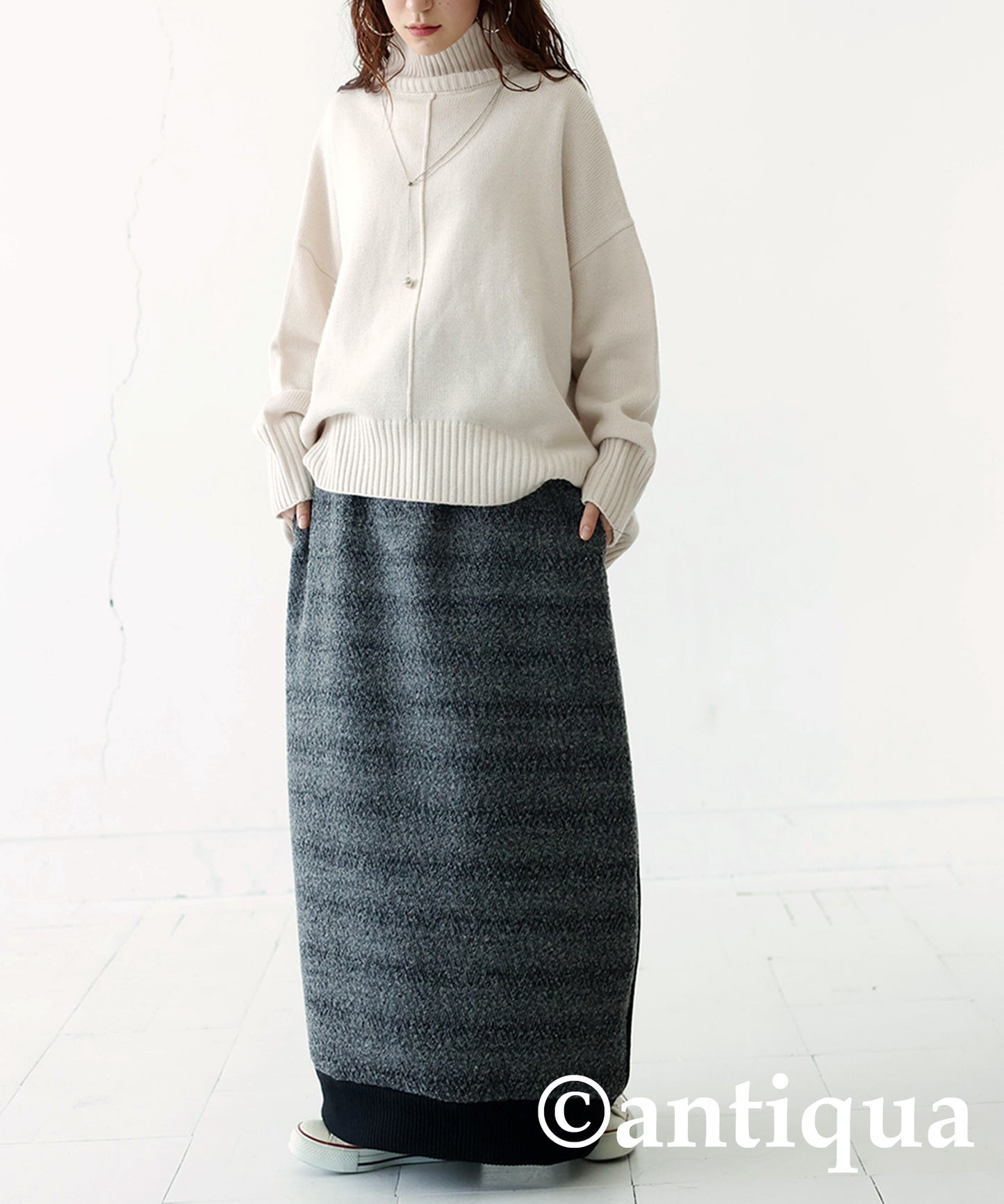 Cocoon Jacquard Skirt Ladies