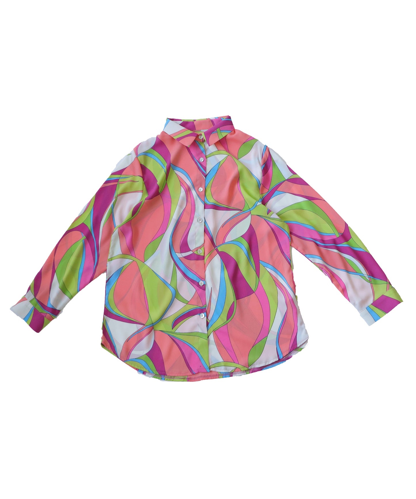 Retro pattern shirt Ladies