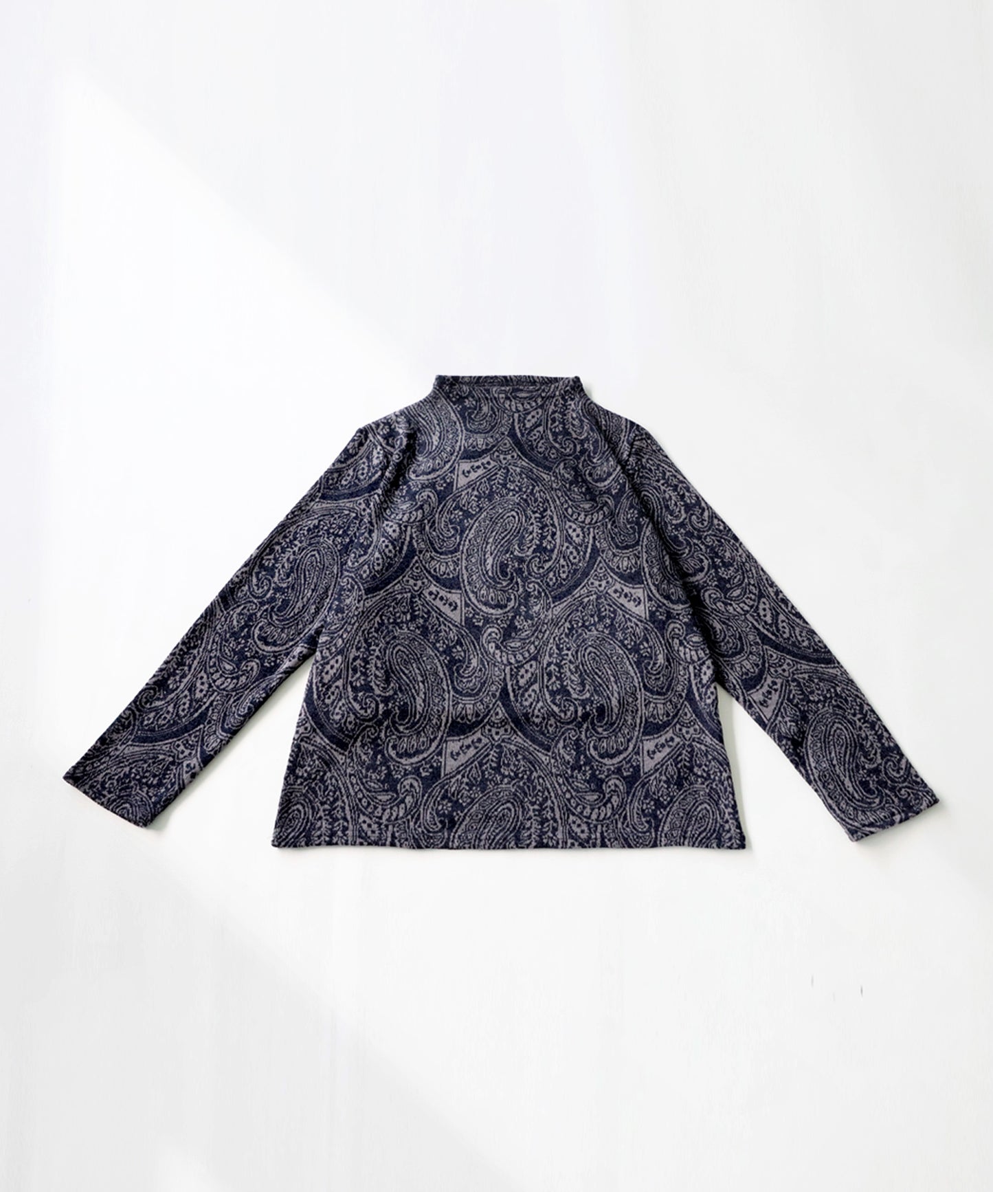 Paisley Pattern Turtleneck Tops Ladies