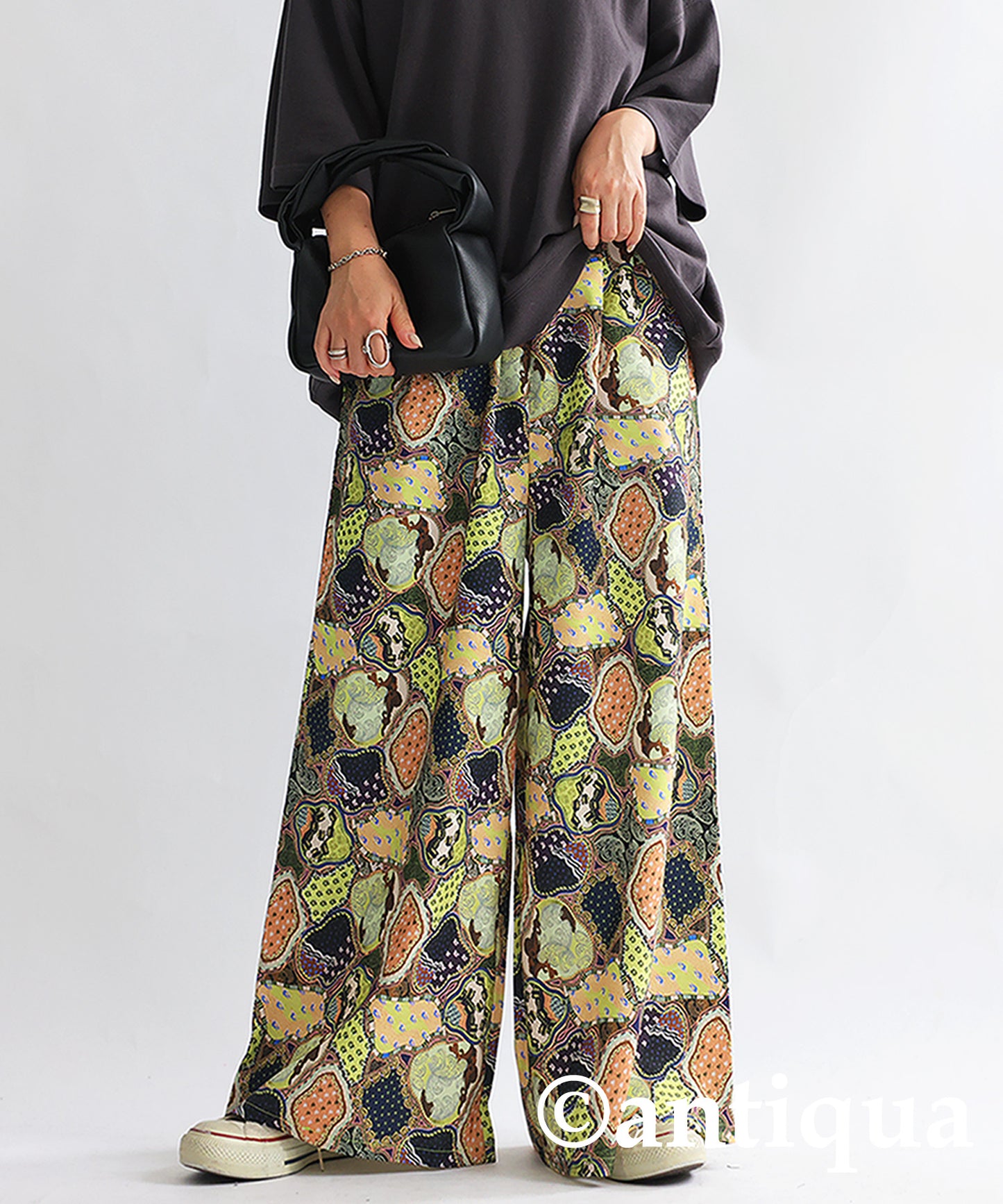 Retro Pattern Pants Ladies