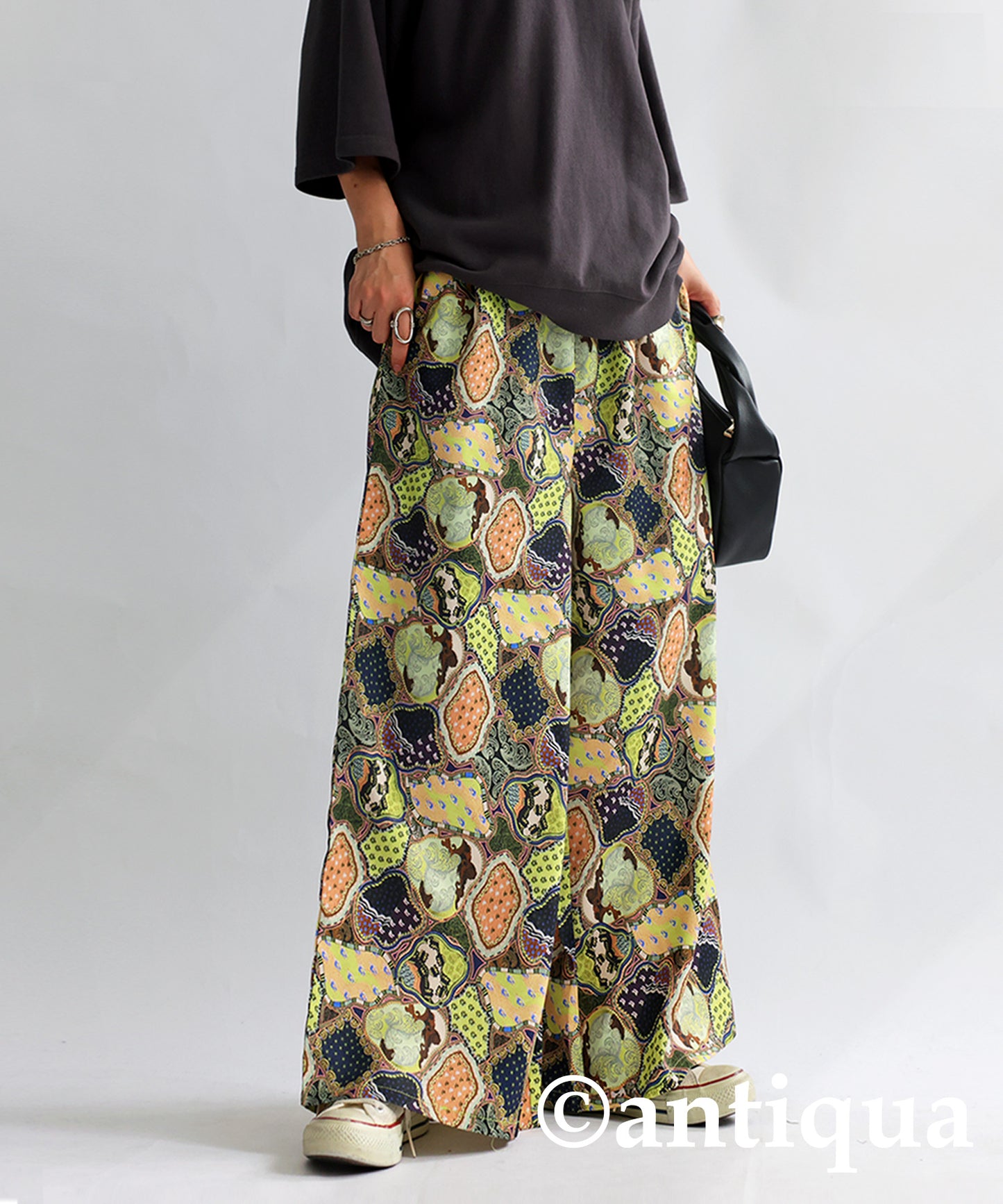 Retro Pattern Pants Ladies