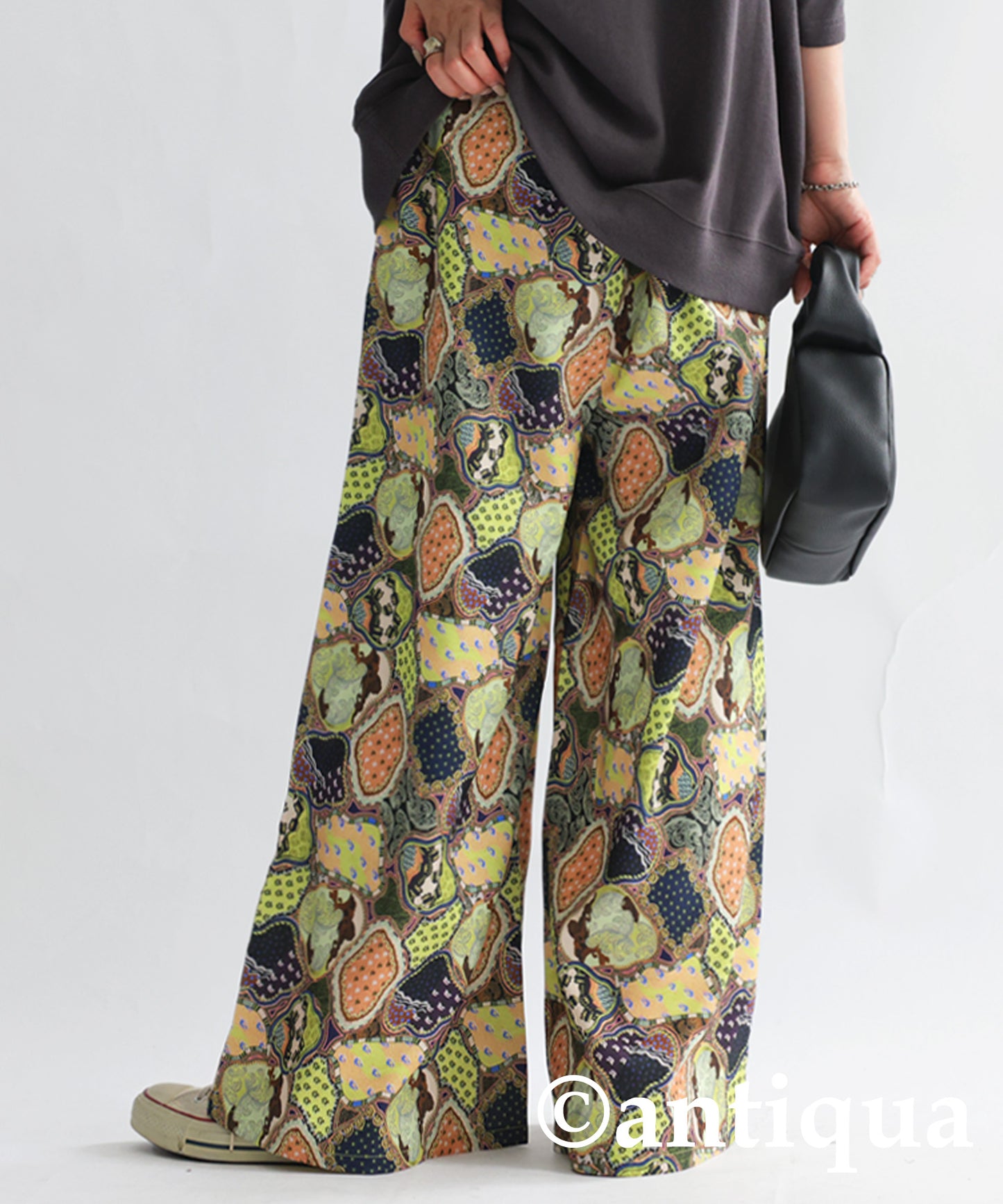 Retro Pattern Pants Ladies