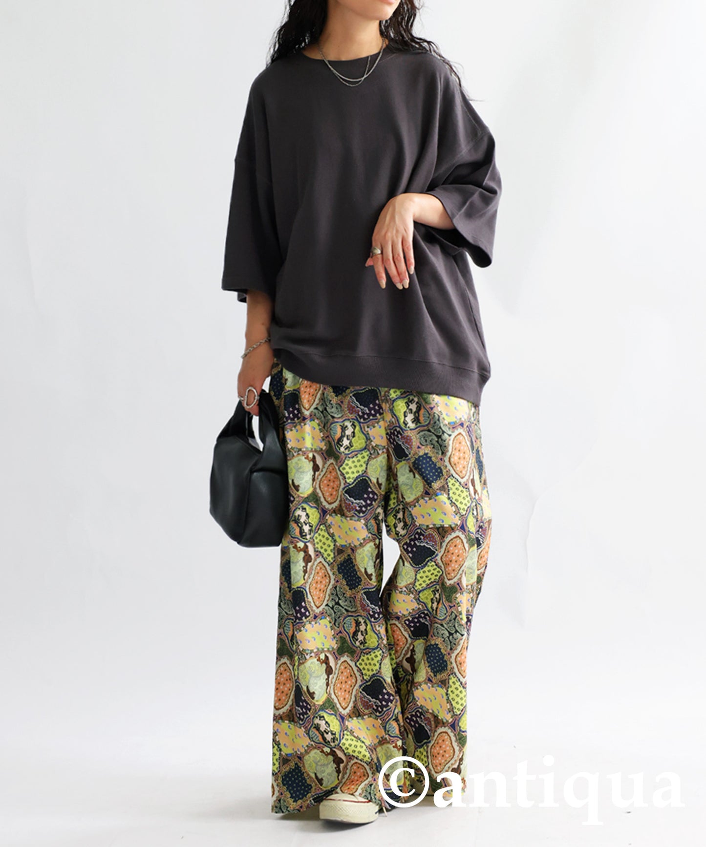 Retro Pattern Pants Ladies