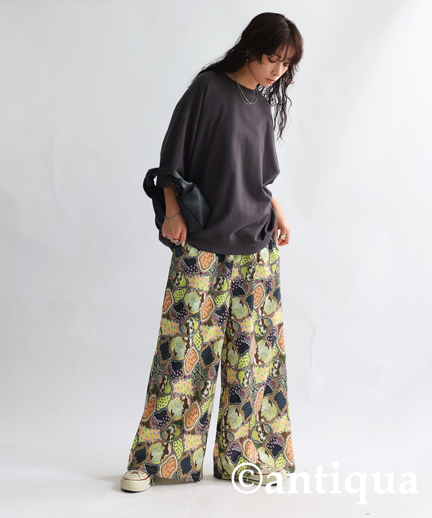 Retro Pattern Pants Ladies