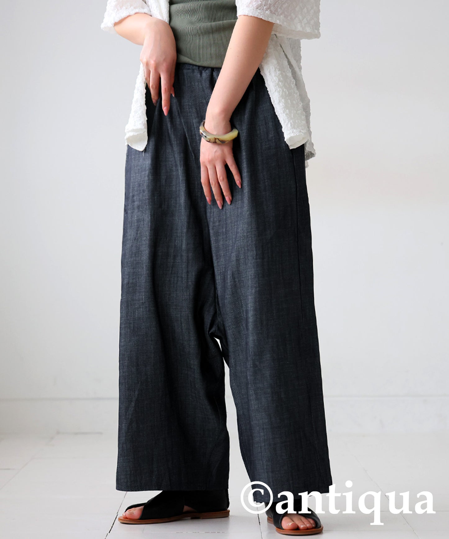 Denim Sarouel Pants Ladies