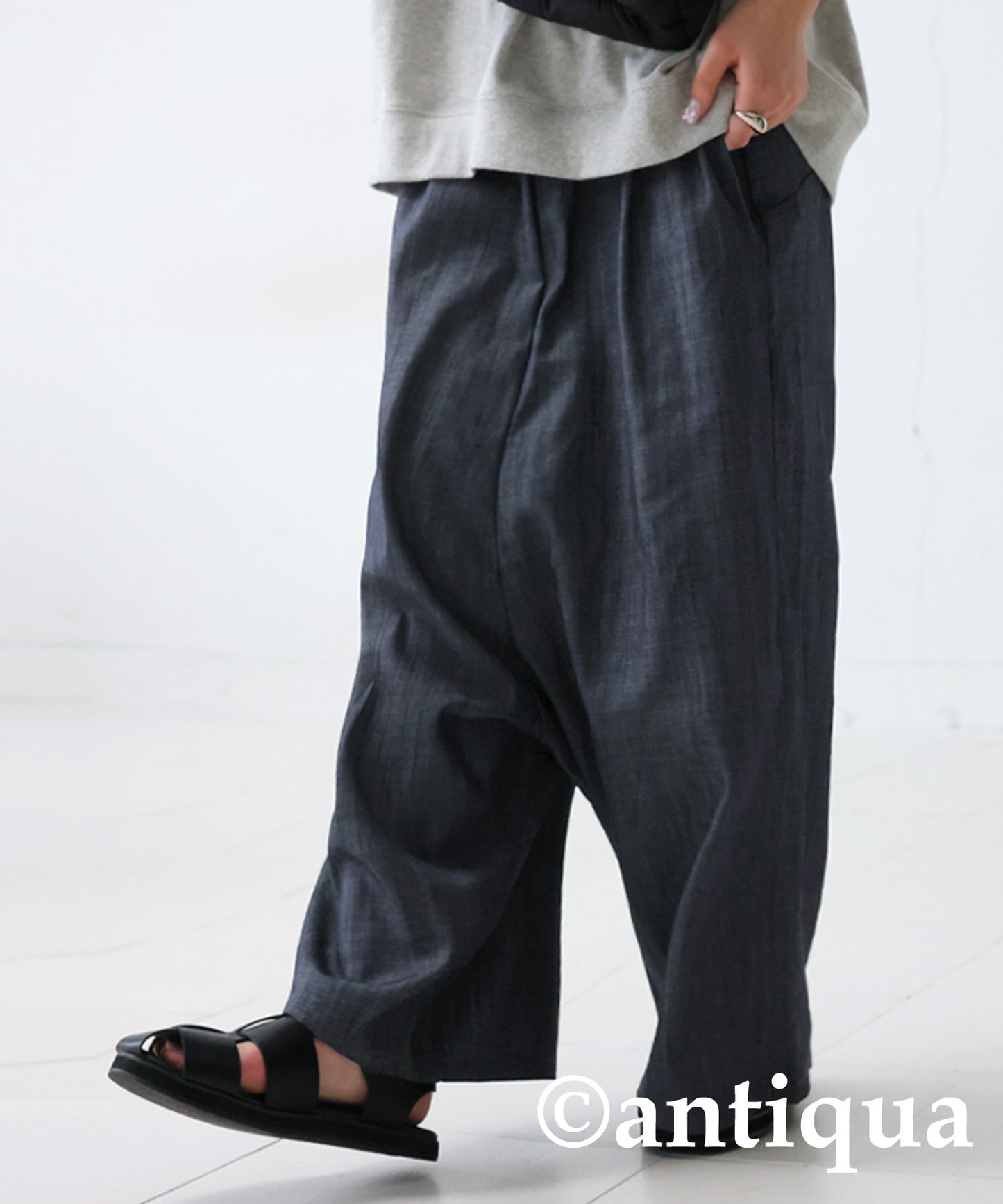 Denim Sarouel Pants Ladies