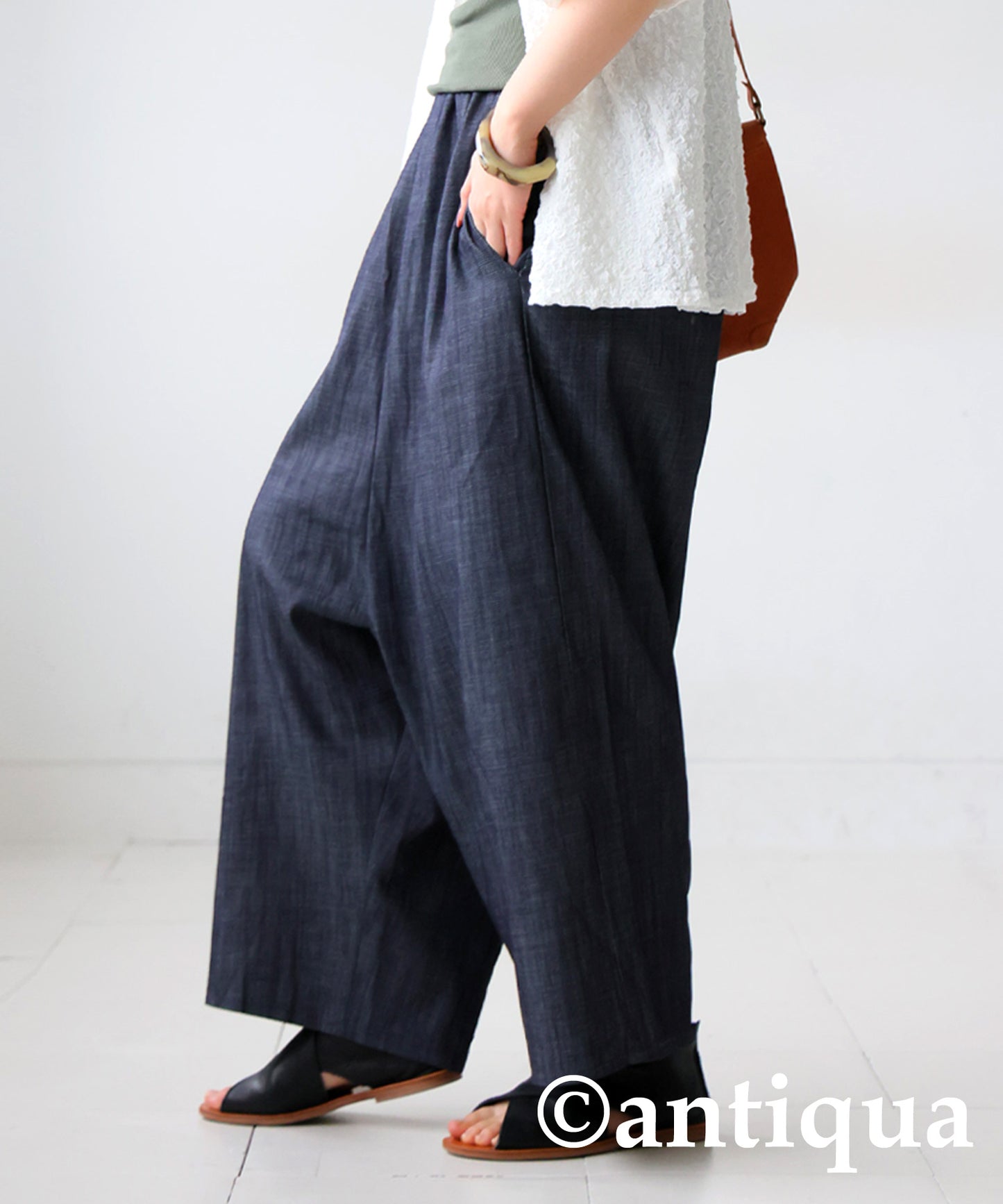 Denim Sarouel Pants Ladies