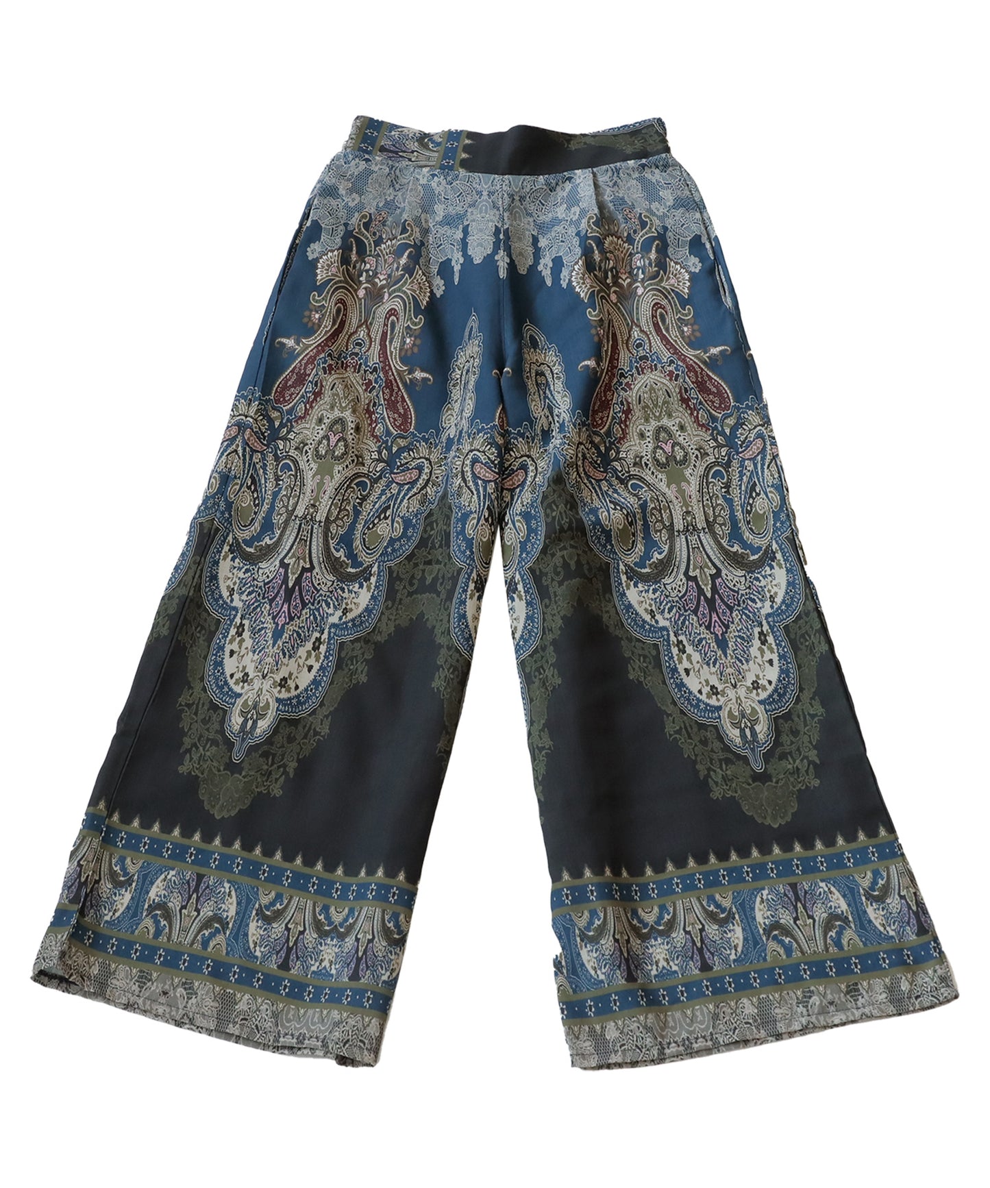 Patterned Wide Pants Ladies