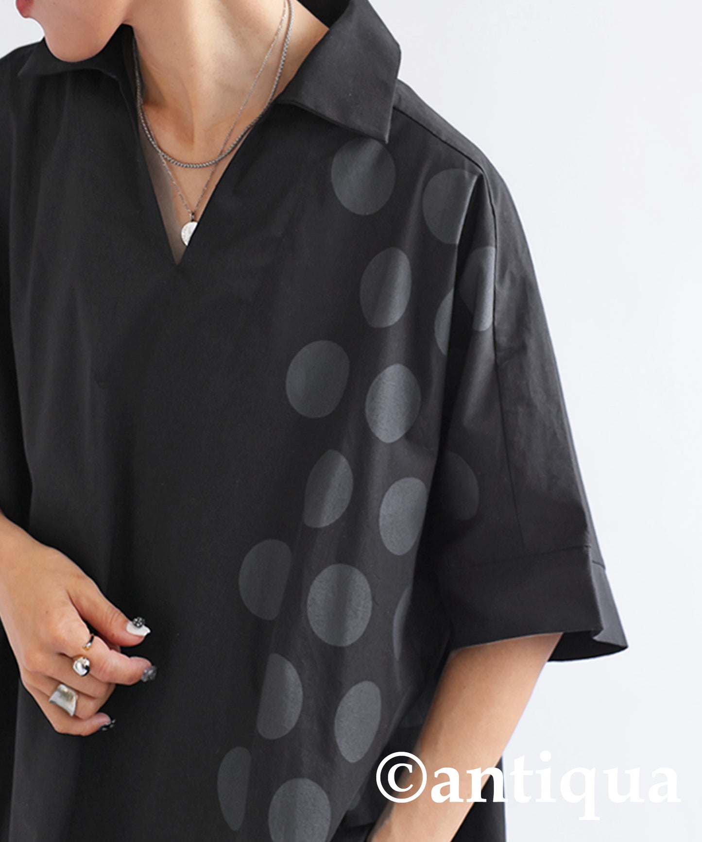 Dot Pattern Shirt Ladies