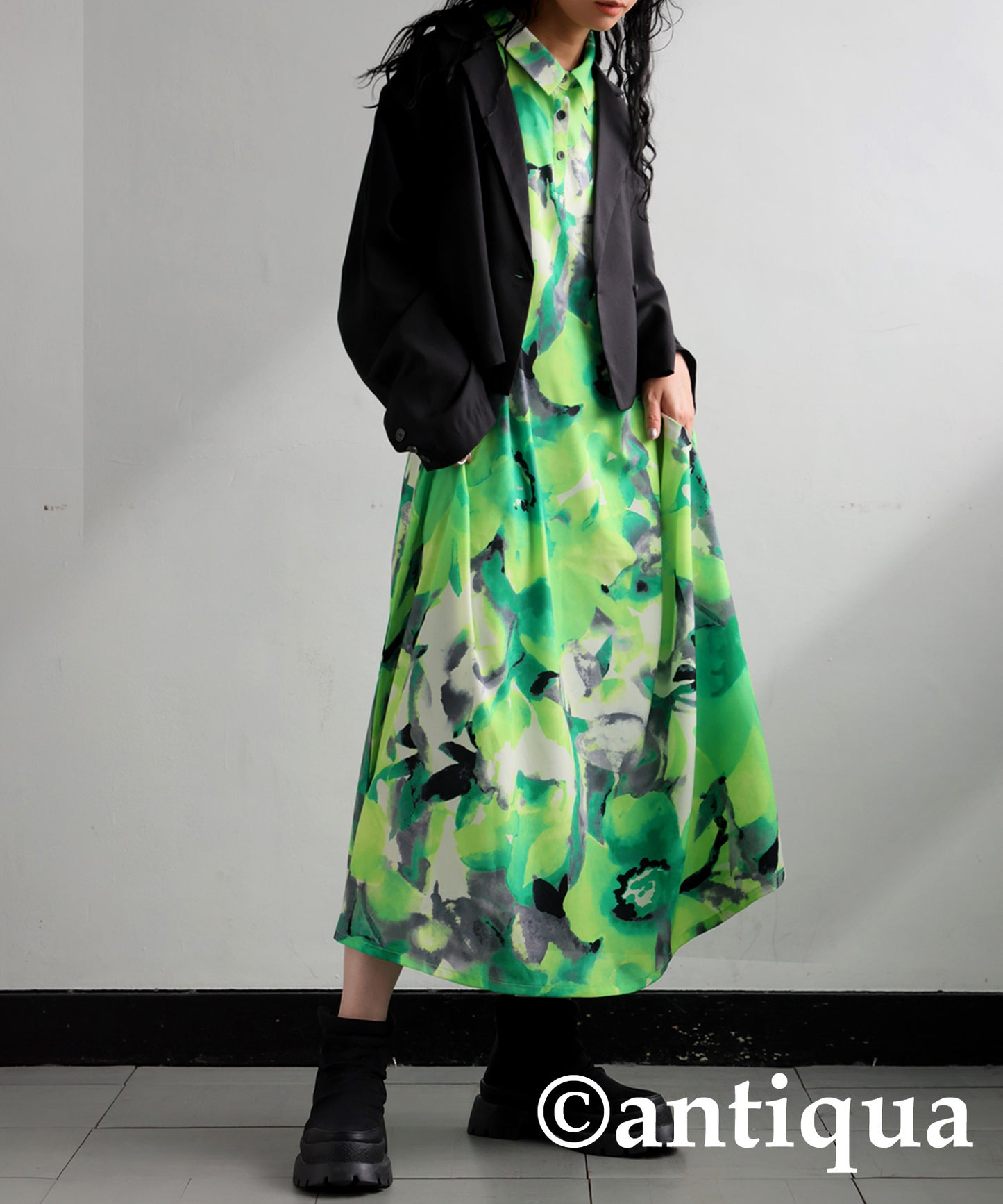 Floral pattern Dress Ladies