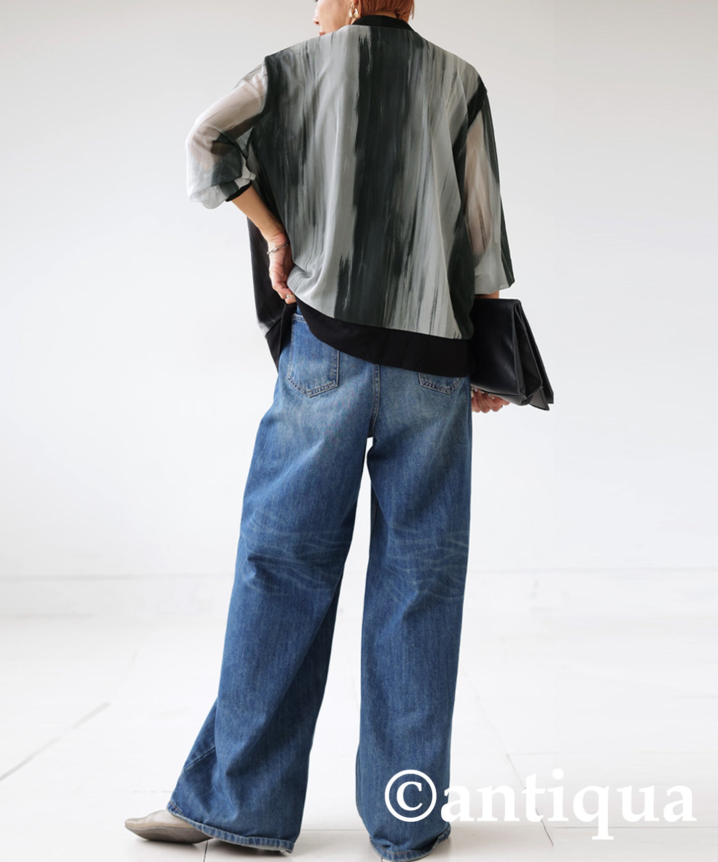 Pattern Sheer Tops Ladies