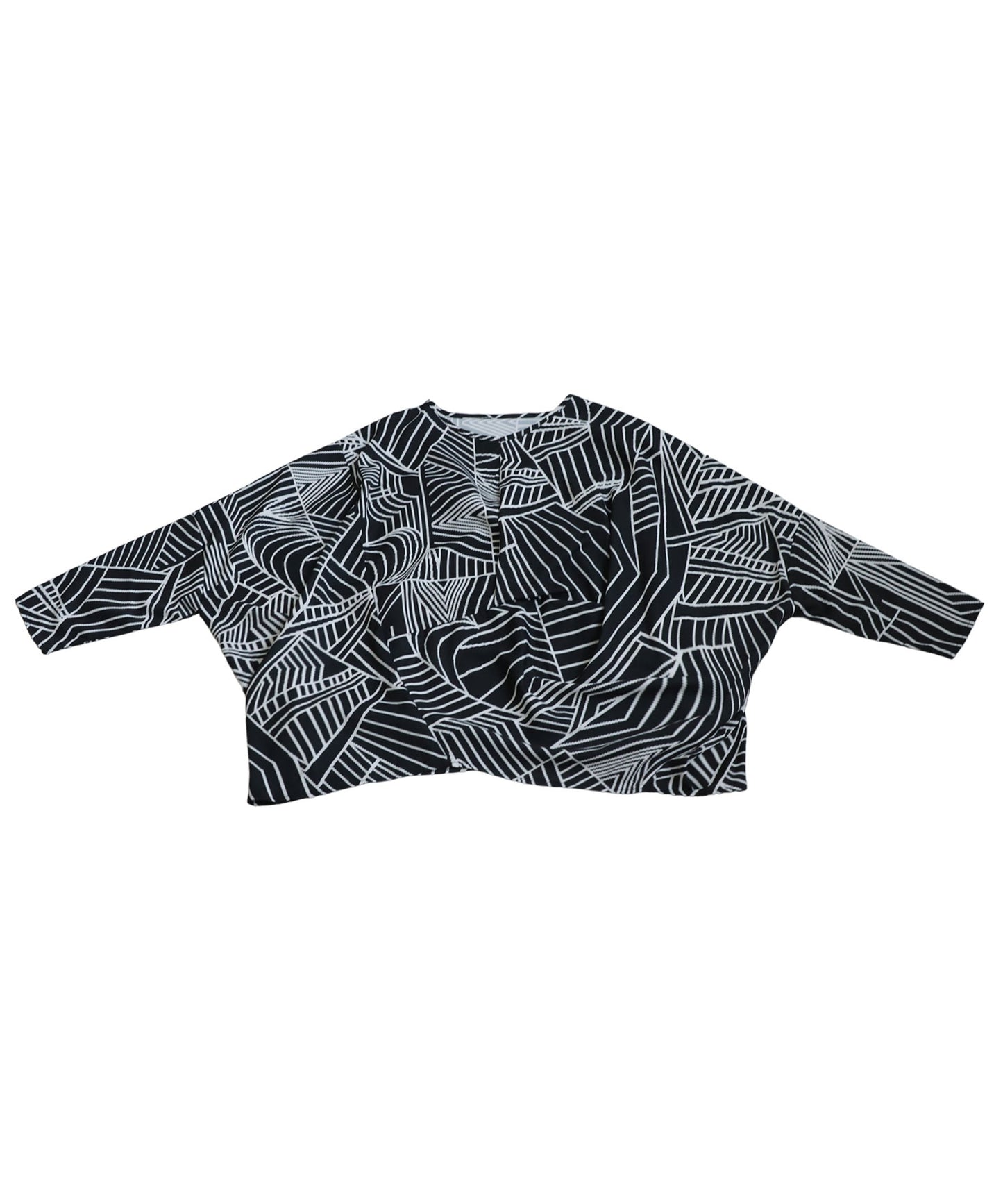 Geometric Pattern Dolman Tops Ladies