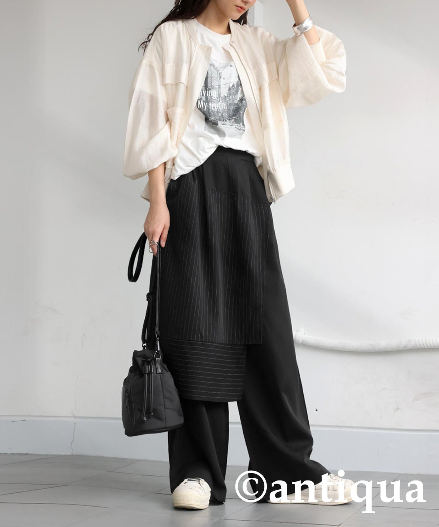 Ladies Layered Wrap Pants