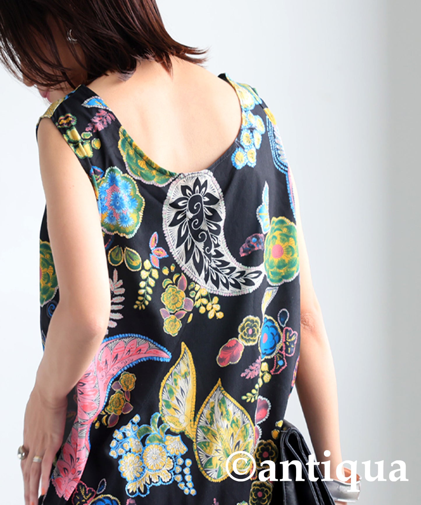 Botanical Pattern Tank Top Ladies