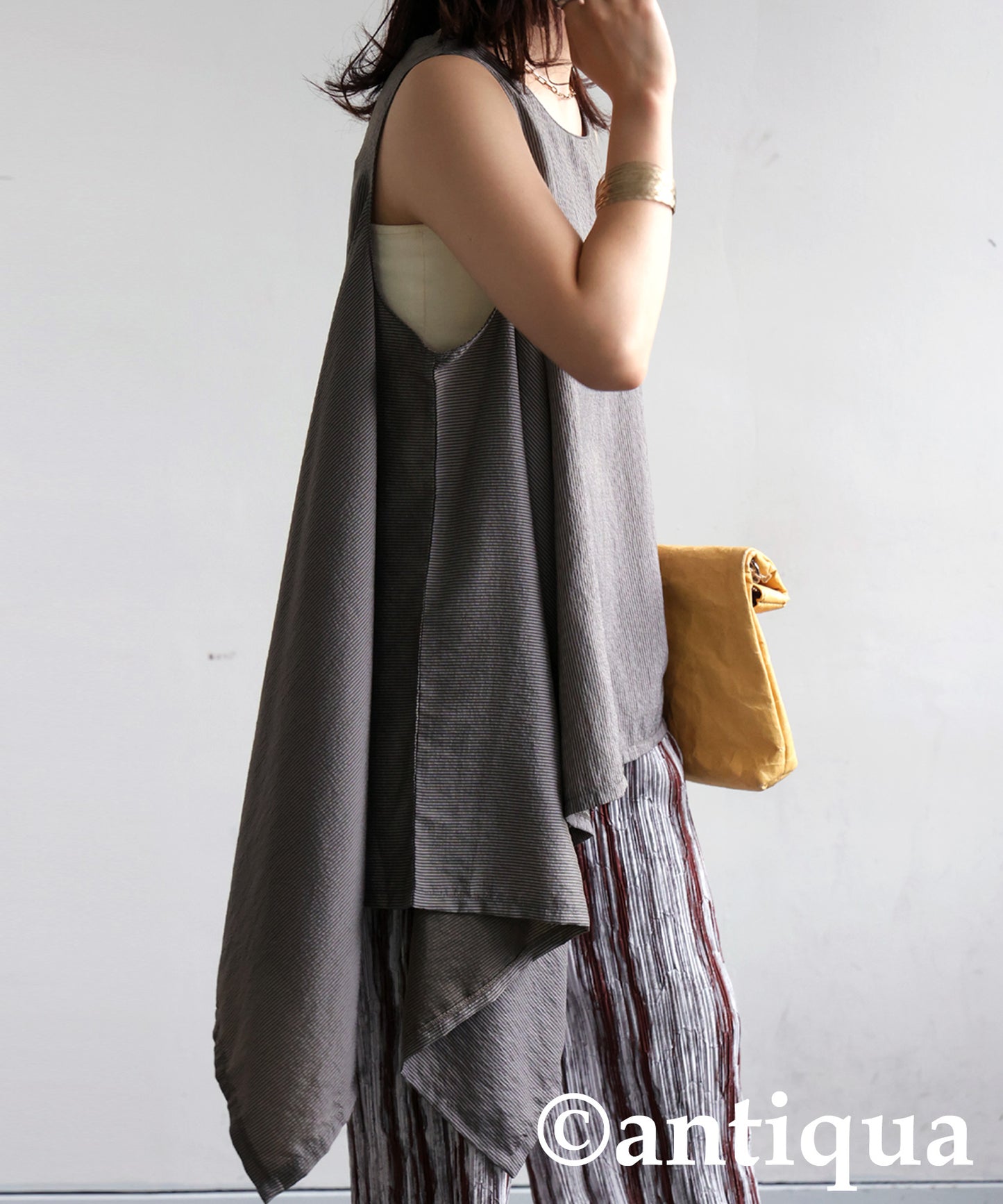 Ladies Asymmetrical Drape Tank Top