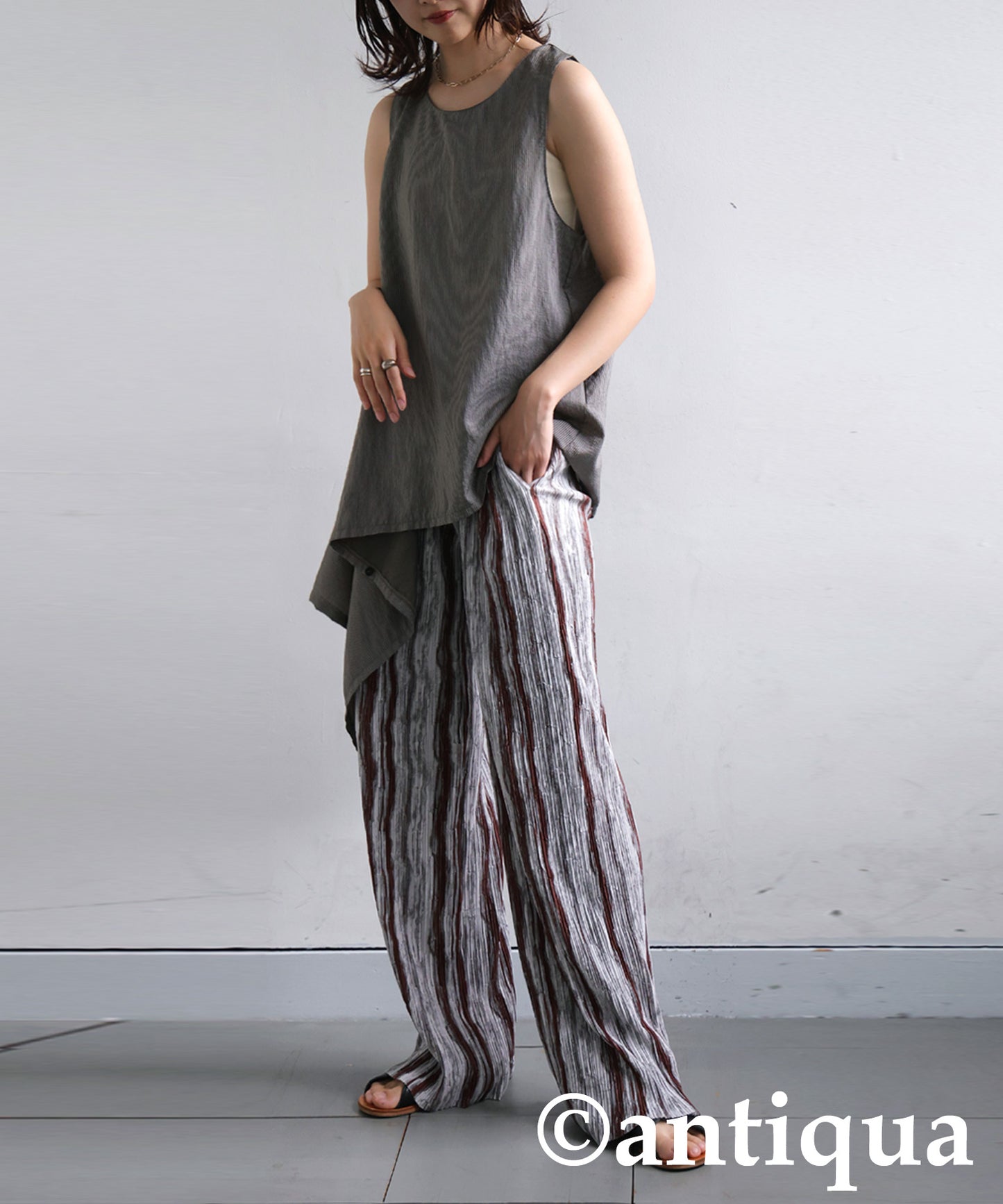 Ladies Asymmetrical Drape Tank Top