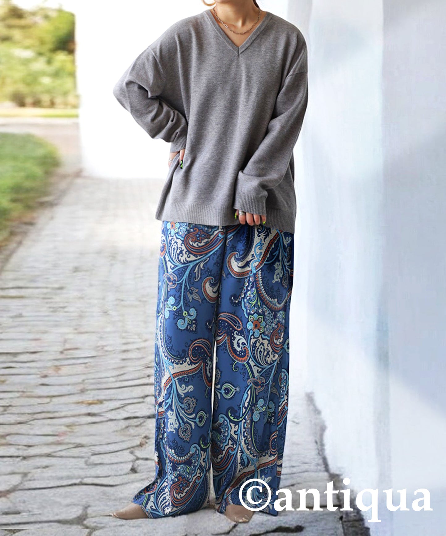 Paisley Pattern Pants Ladies