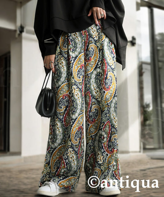 Paisley Pattern Pants Ladies