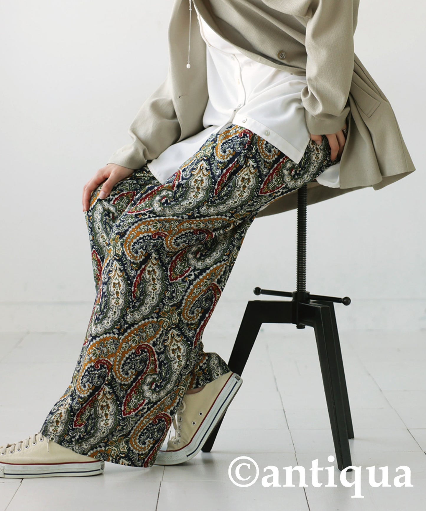 Paisley Pattern Pants Ladies