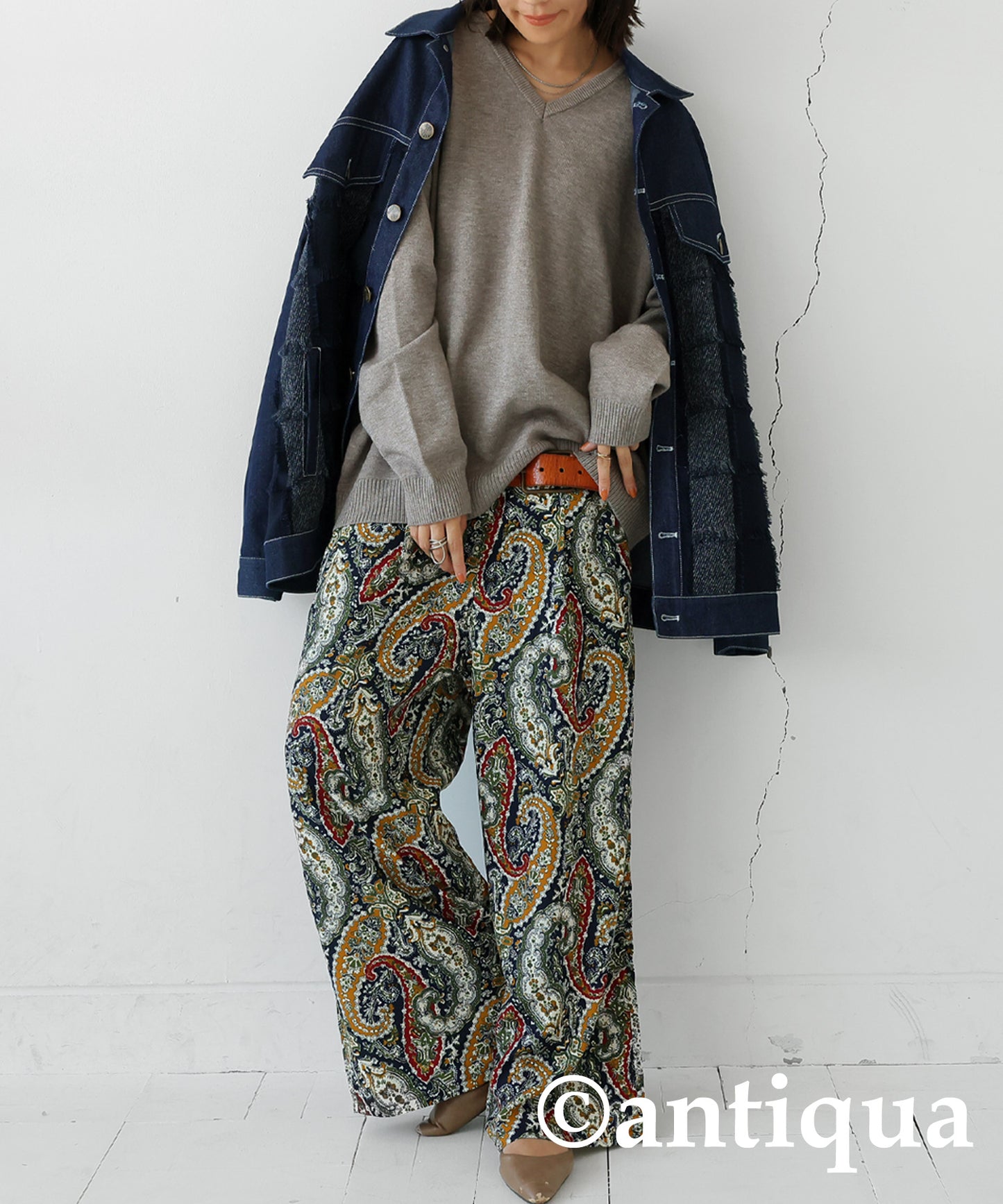 Paisley Pattern Pants Ladies