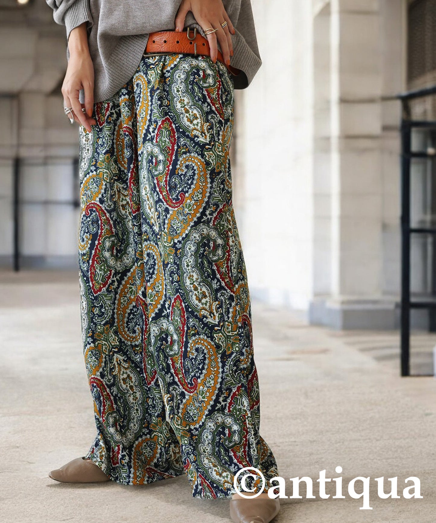 Paisley Pattern Pants Ladies