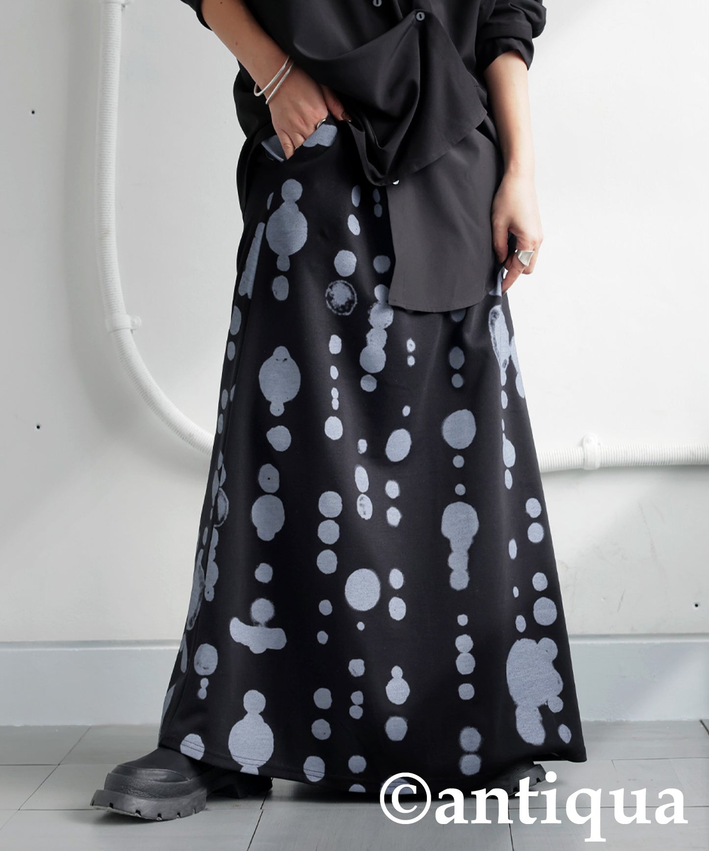 A-Line Dotted Skirt Ladies