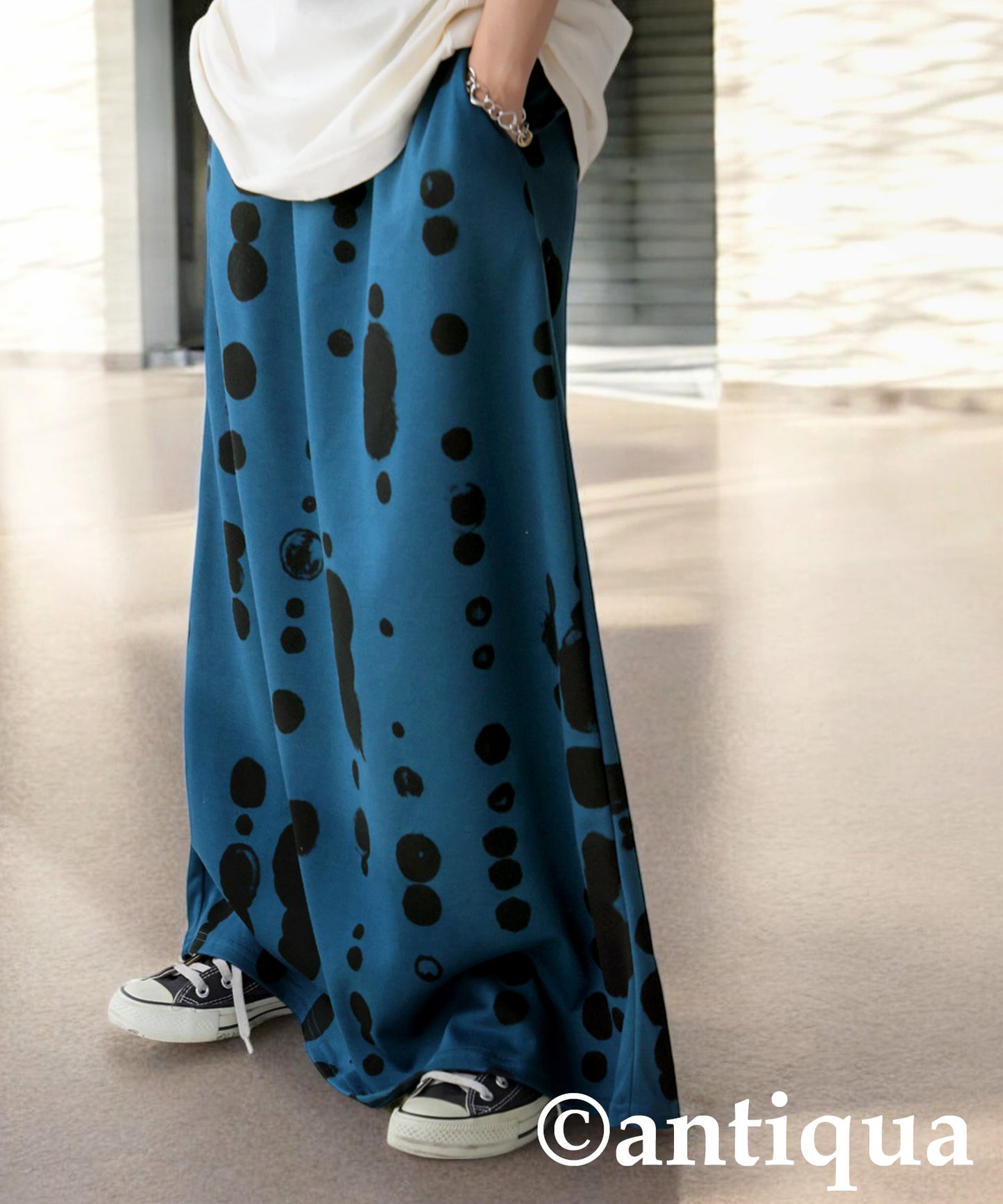 A-Line Dotted Skirt Ladies