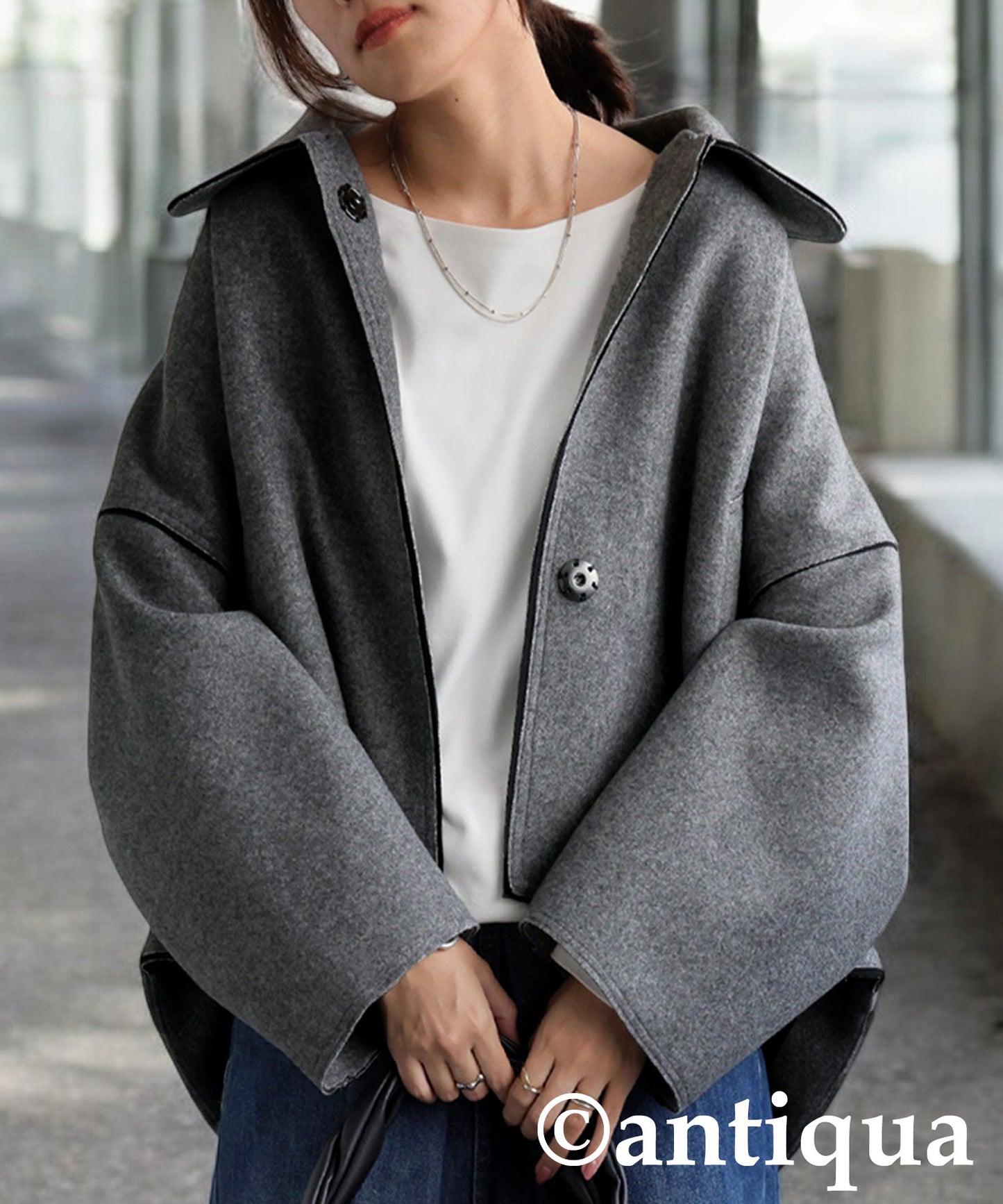 Round Collar Jacket Ladies