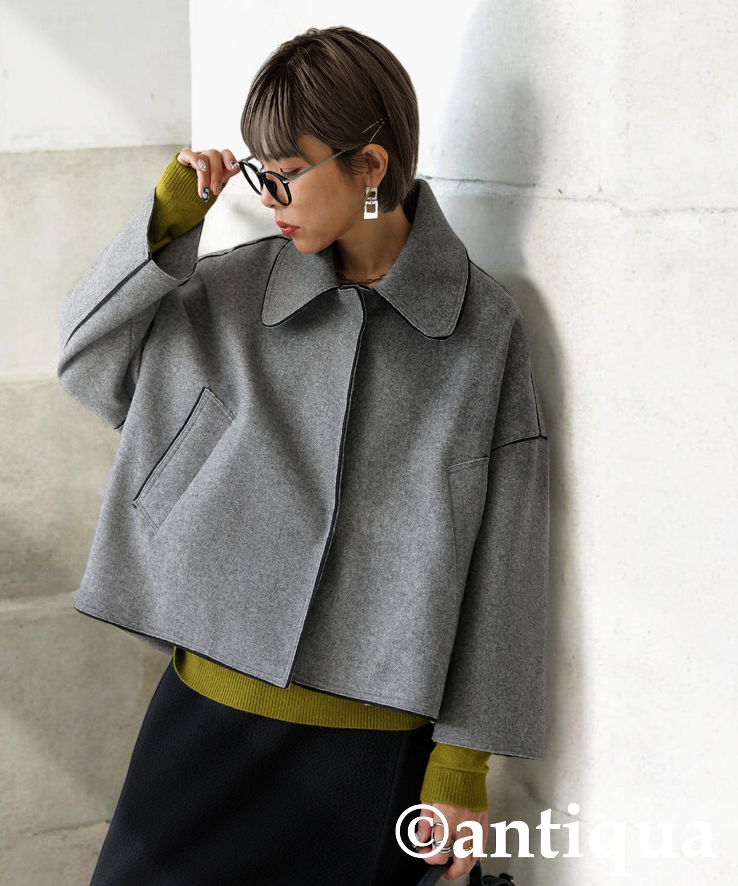 Round Collar Jacket Ladies