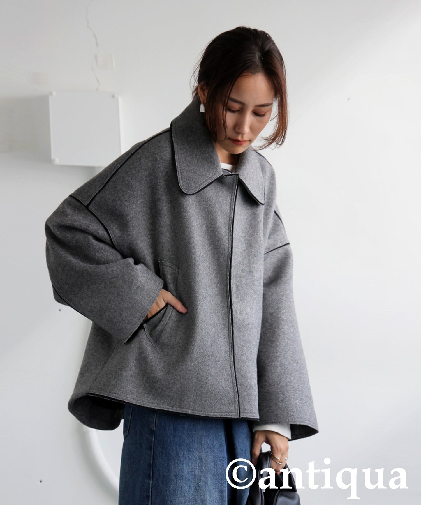 Round Collar Jacket Ladies
