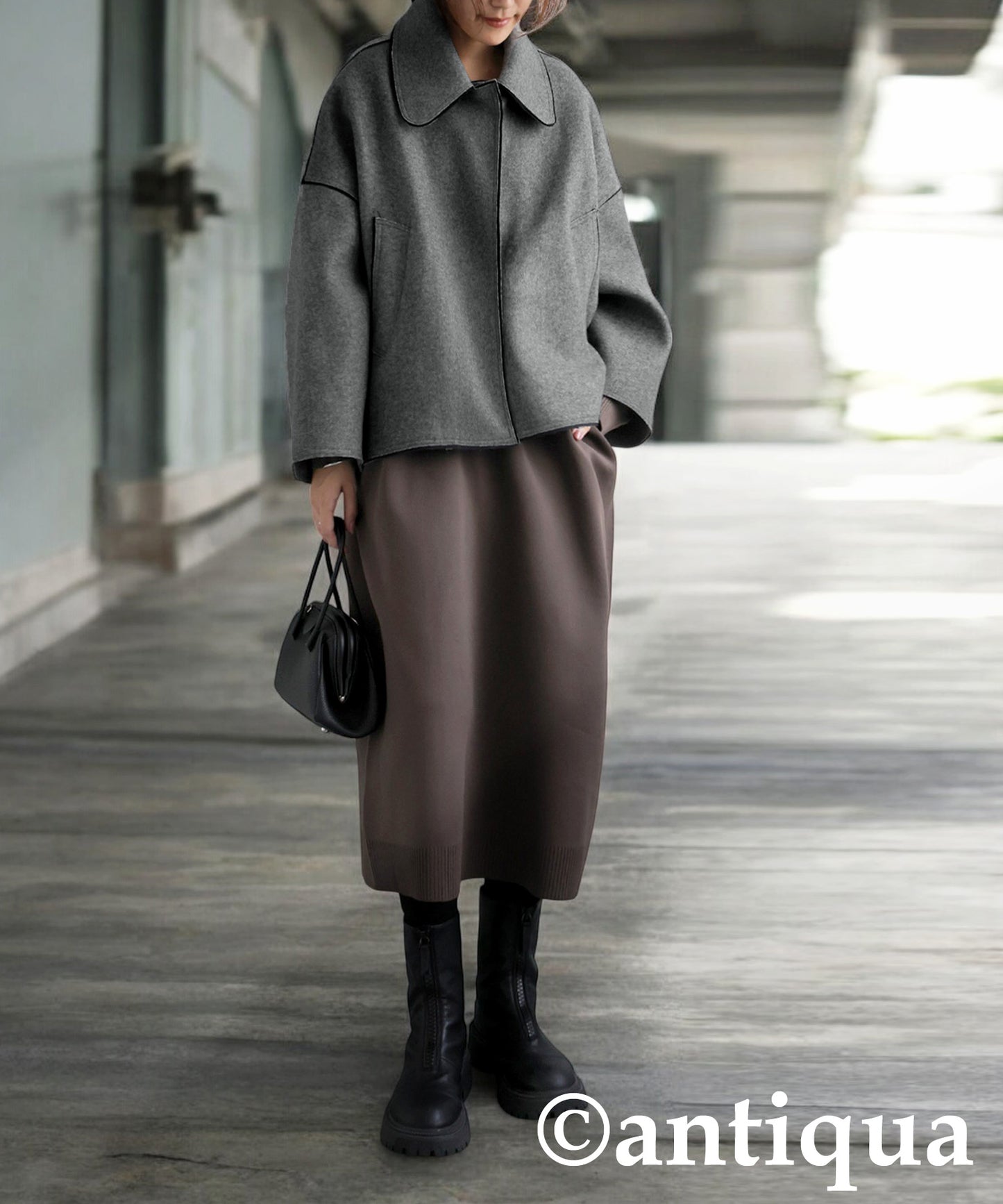 Round Collar Jacket Ladies