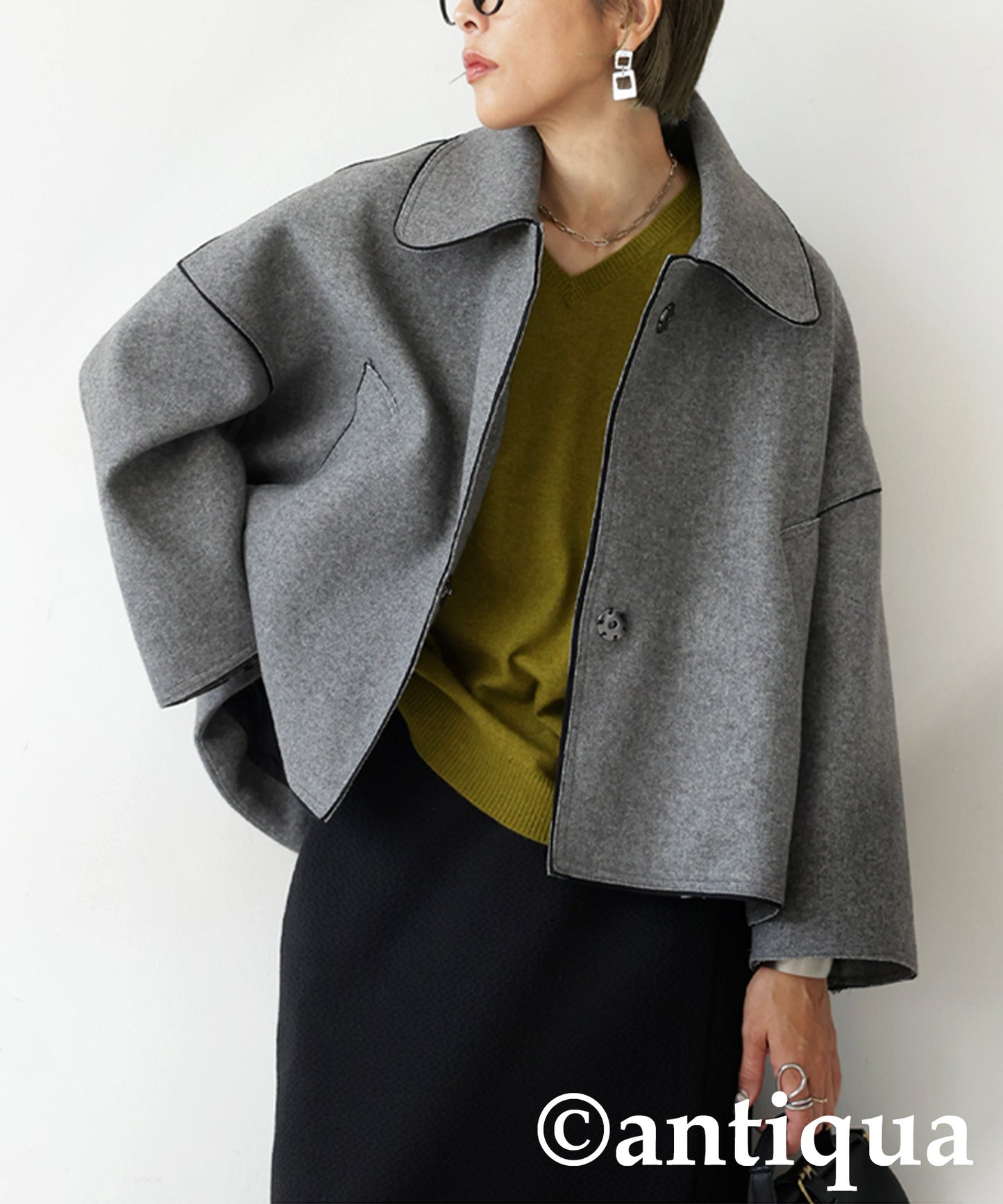 Round Collar Jacket Ladies