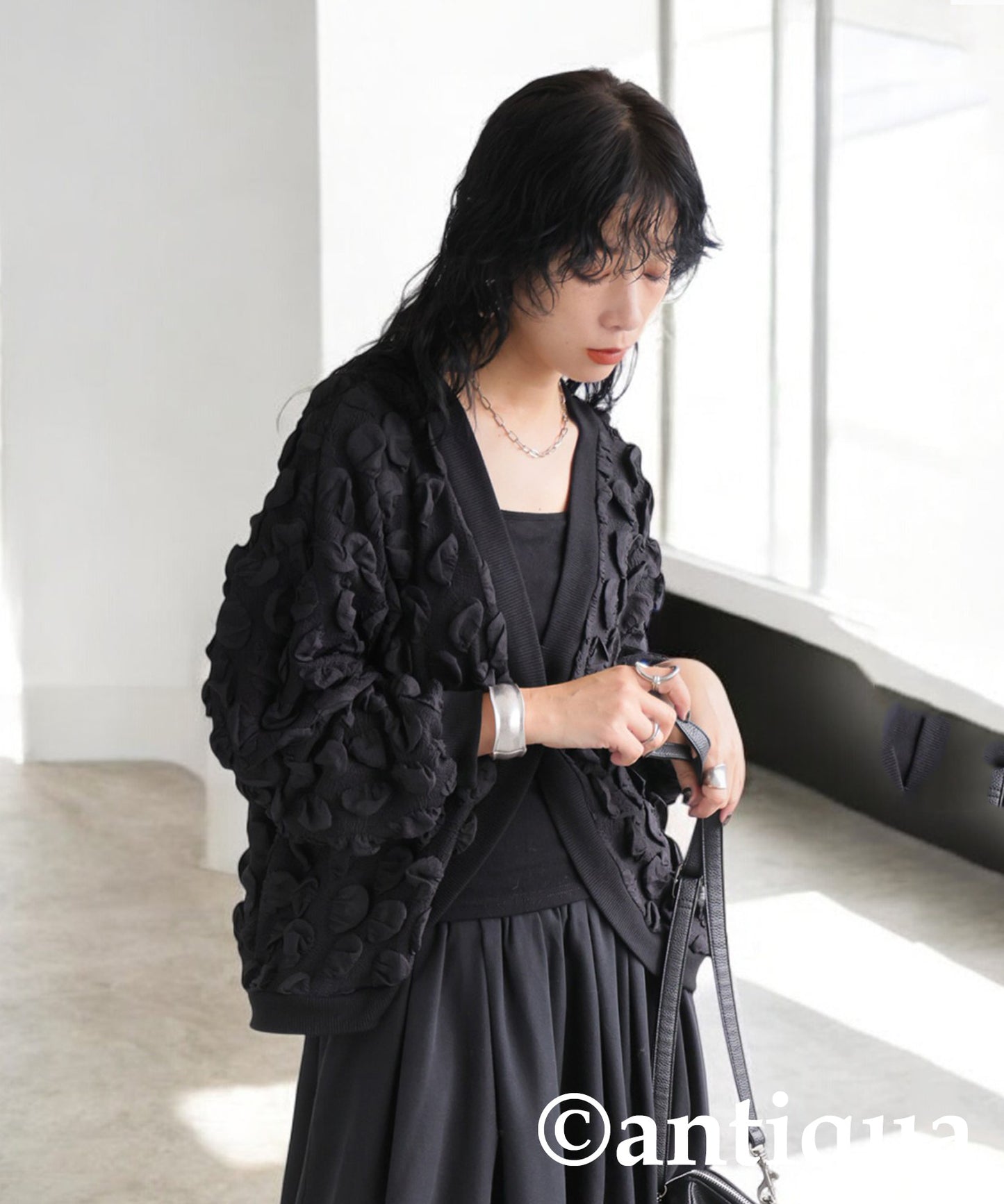 Dot Design Cardigan Ladies