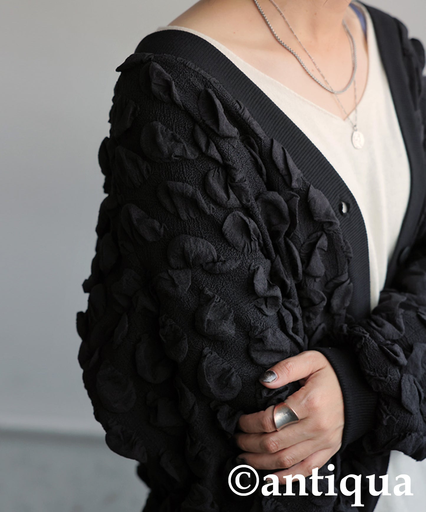 Dot Design Cardigan Ladies