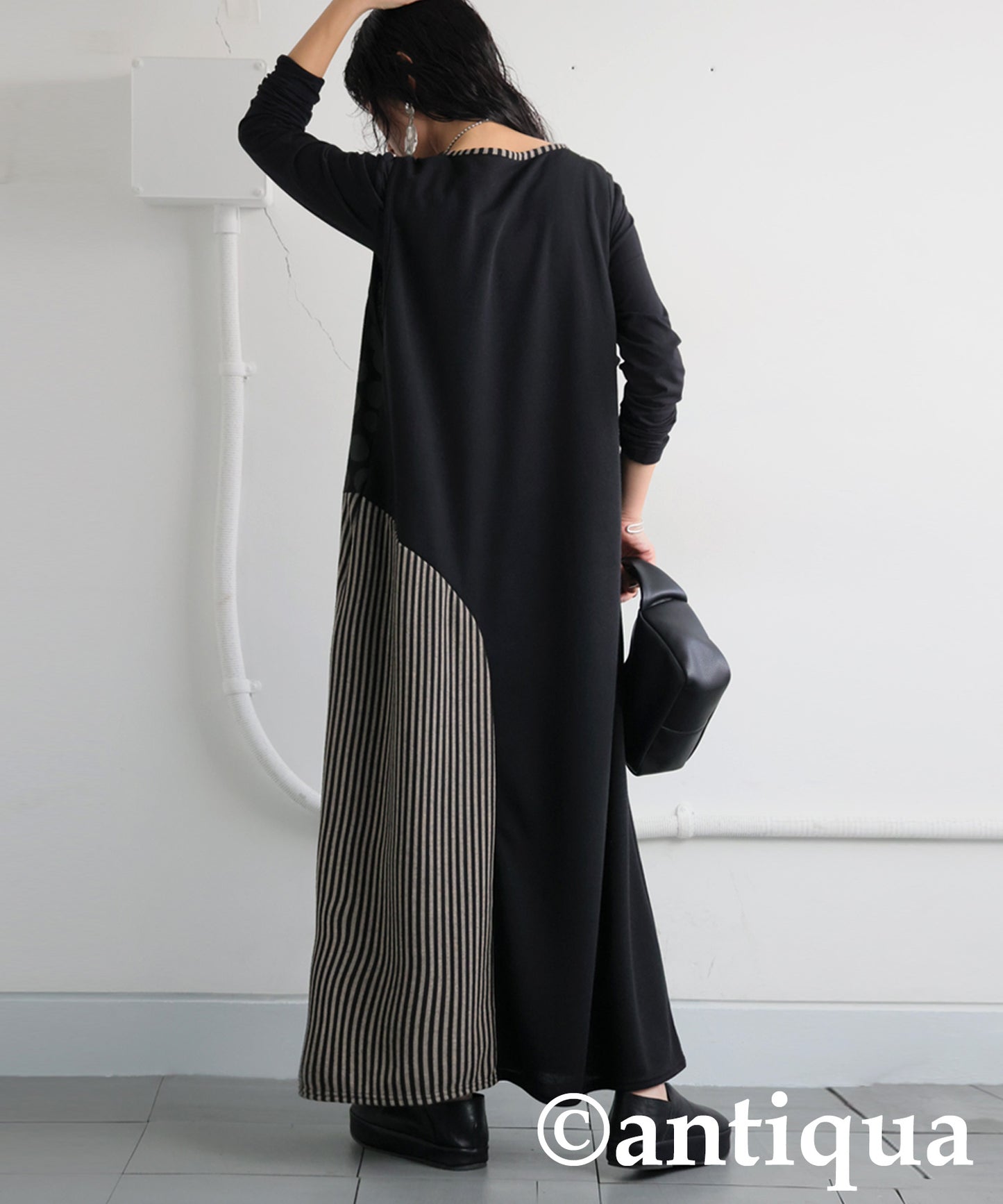 Pattern Switching Dress Ladies